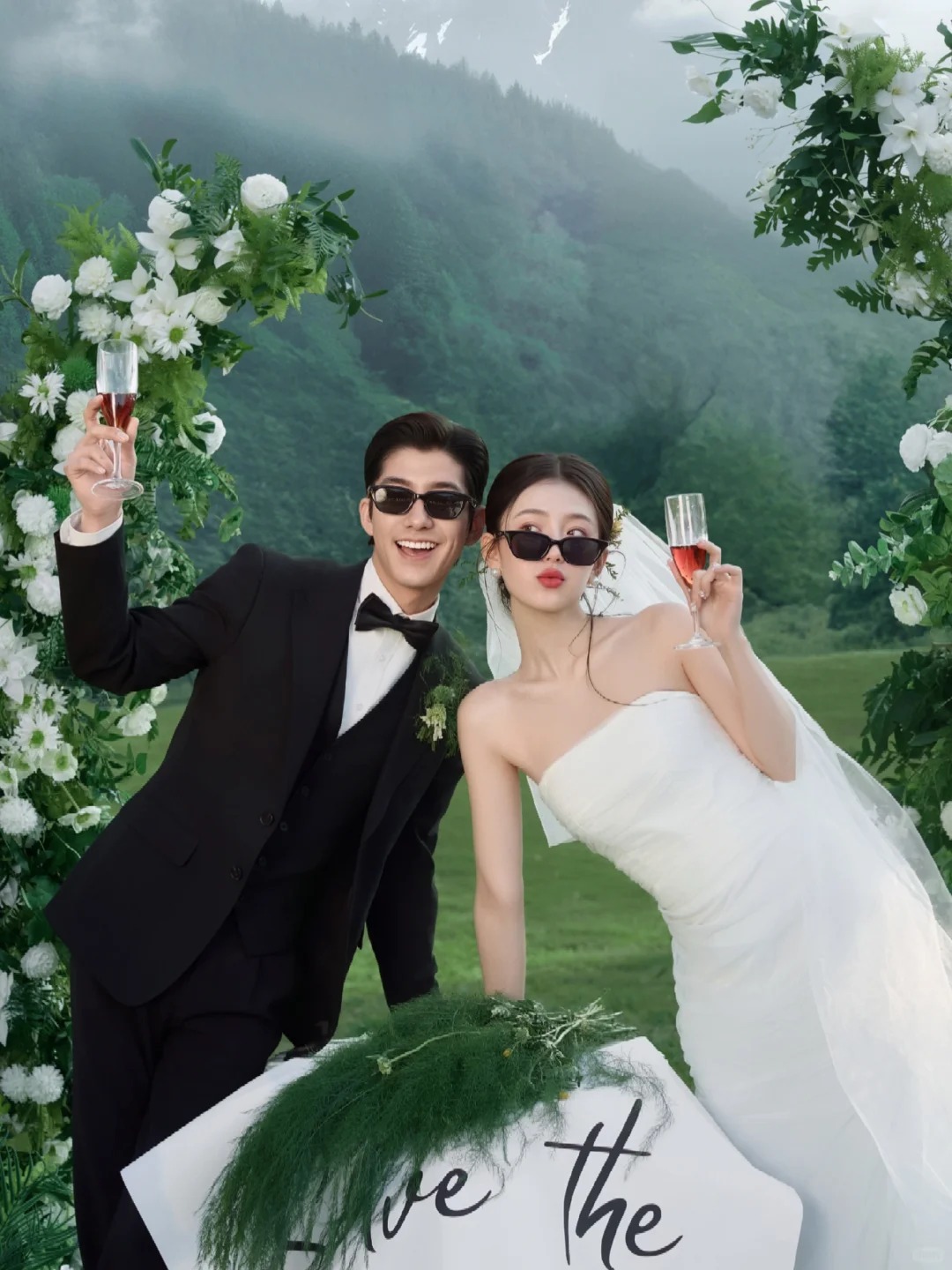 简约婚纱照