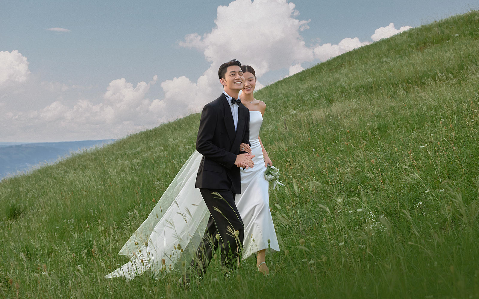 春夏季 当然要拍有生命力的森系婚纱照啦～