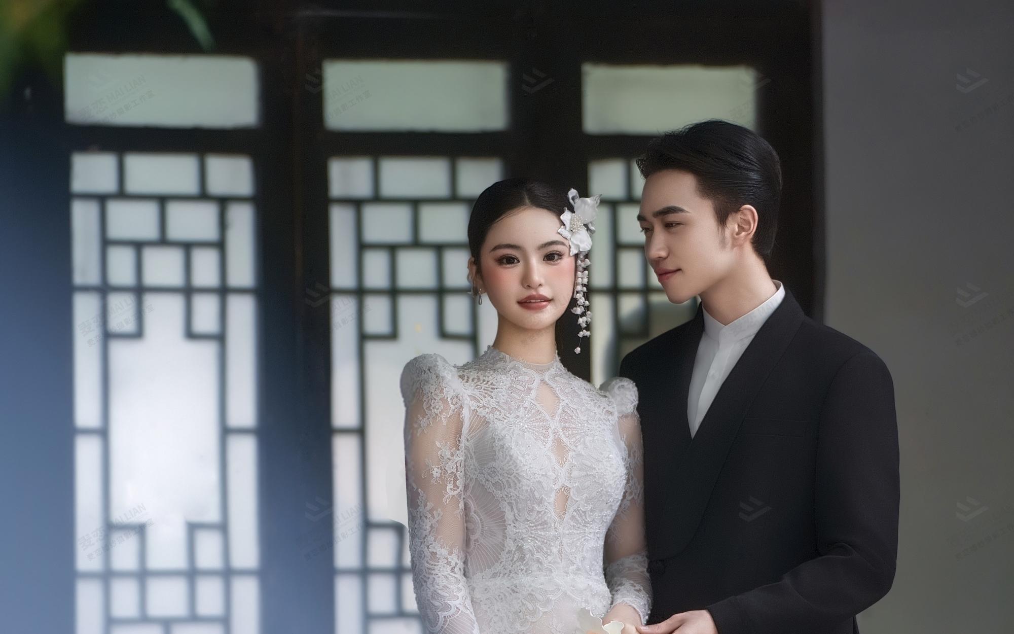 氛围感拉满！新中式园林婚纱照美到失语🌸