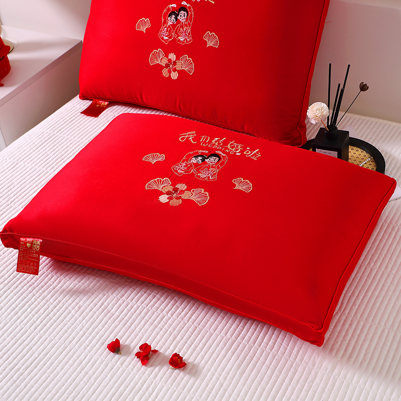 新款大红枕头婚庆枕芯