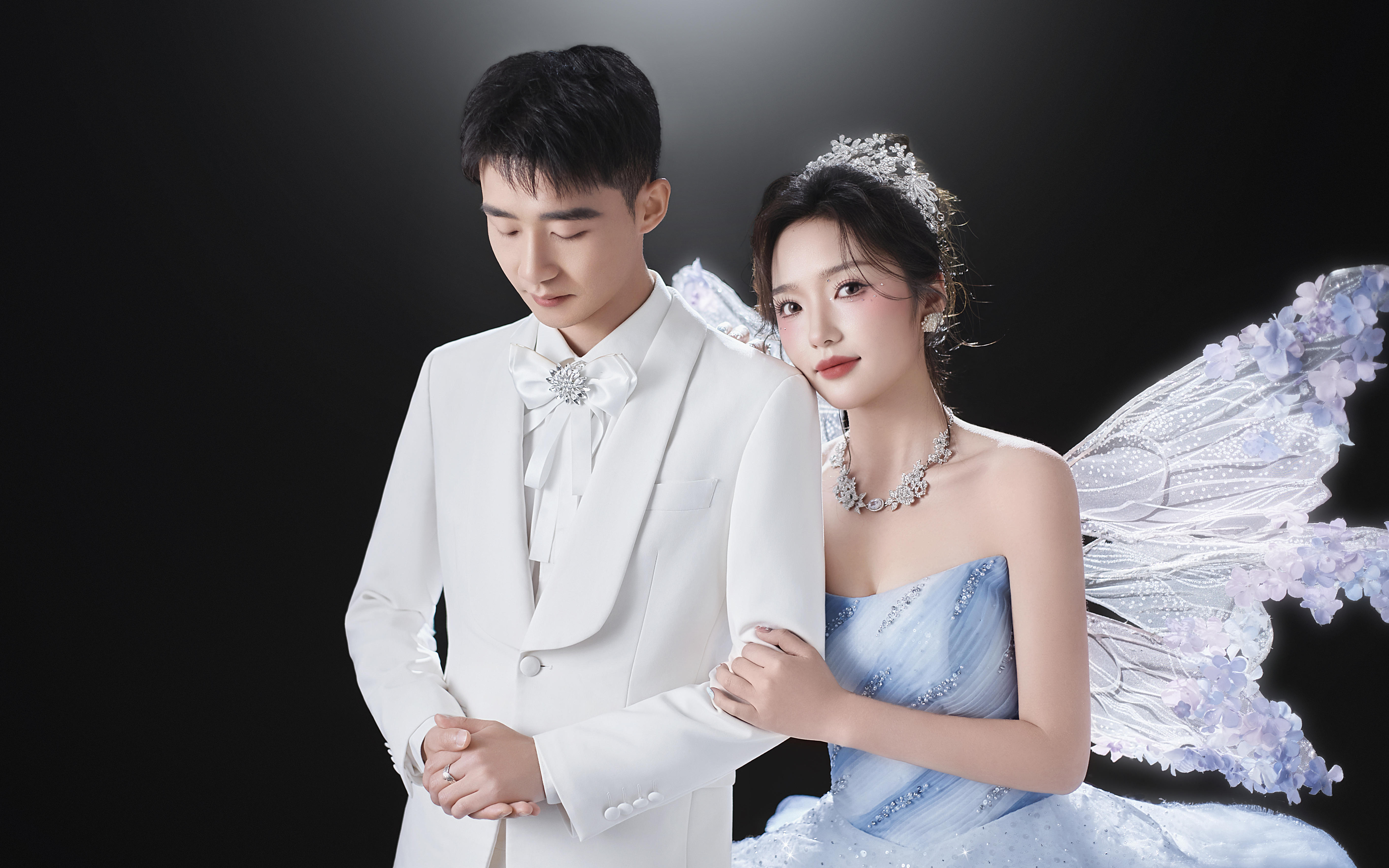 天使降临 ✨室内光影婚纱照太美啦❗️