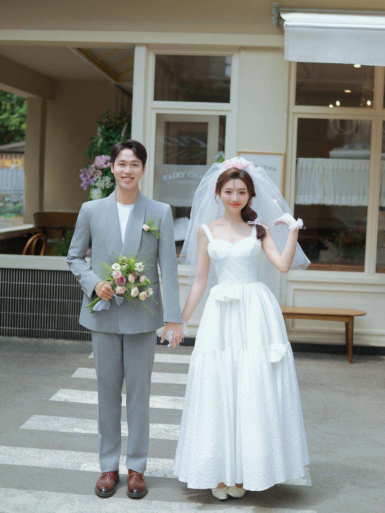 浪漫街拍外景婚纱照  