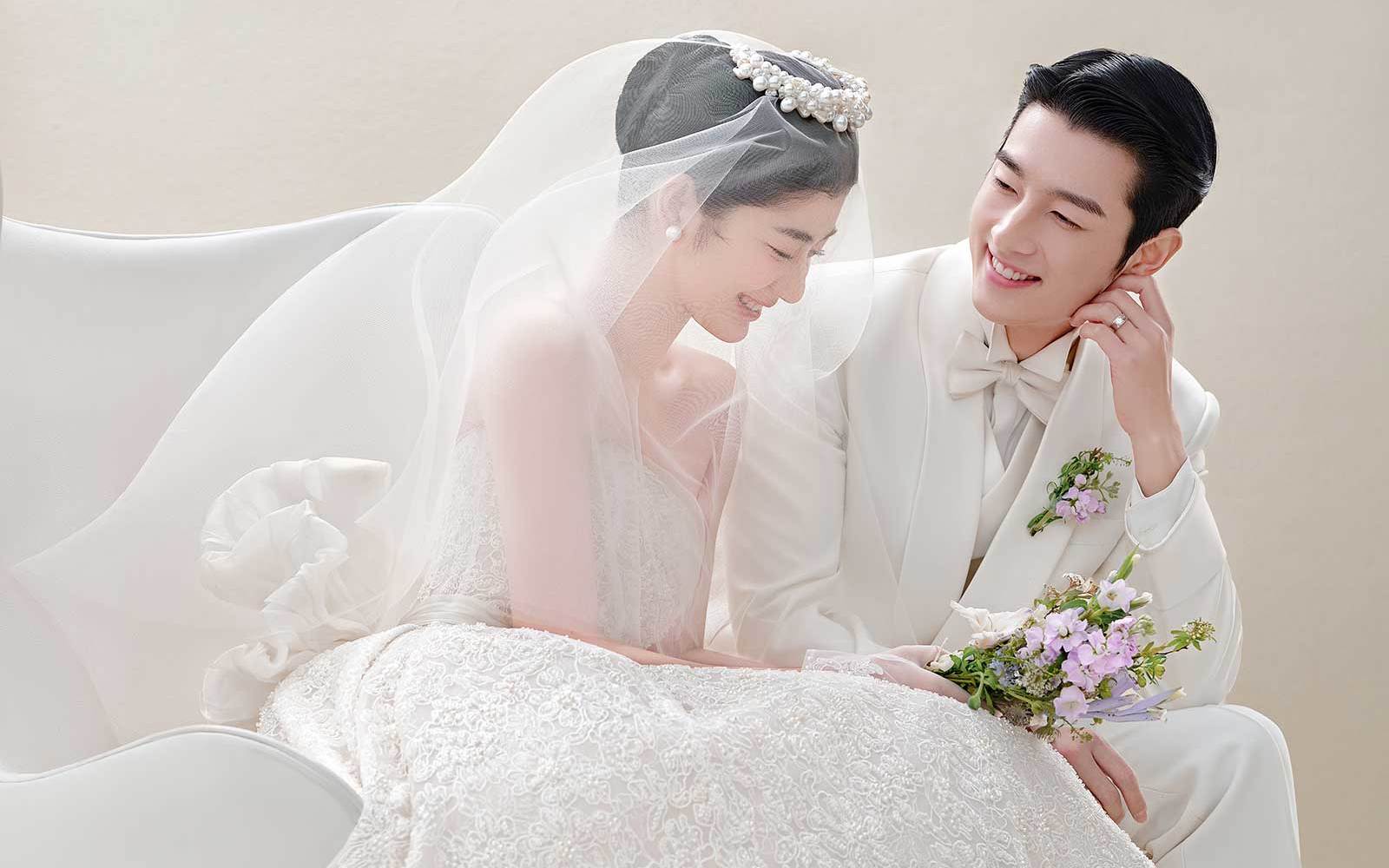 不要放过这个韩系极简婚纱照啊❤爆甜预警