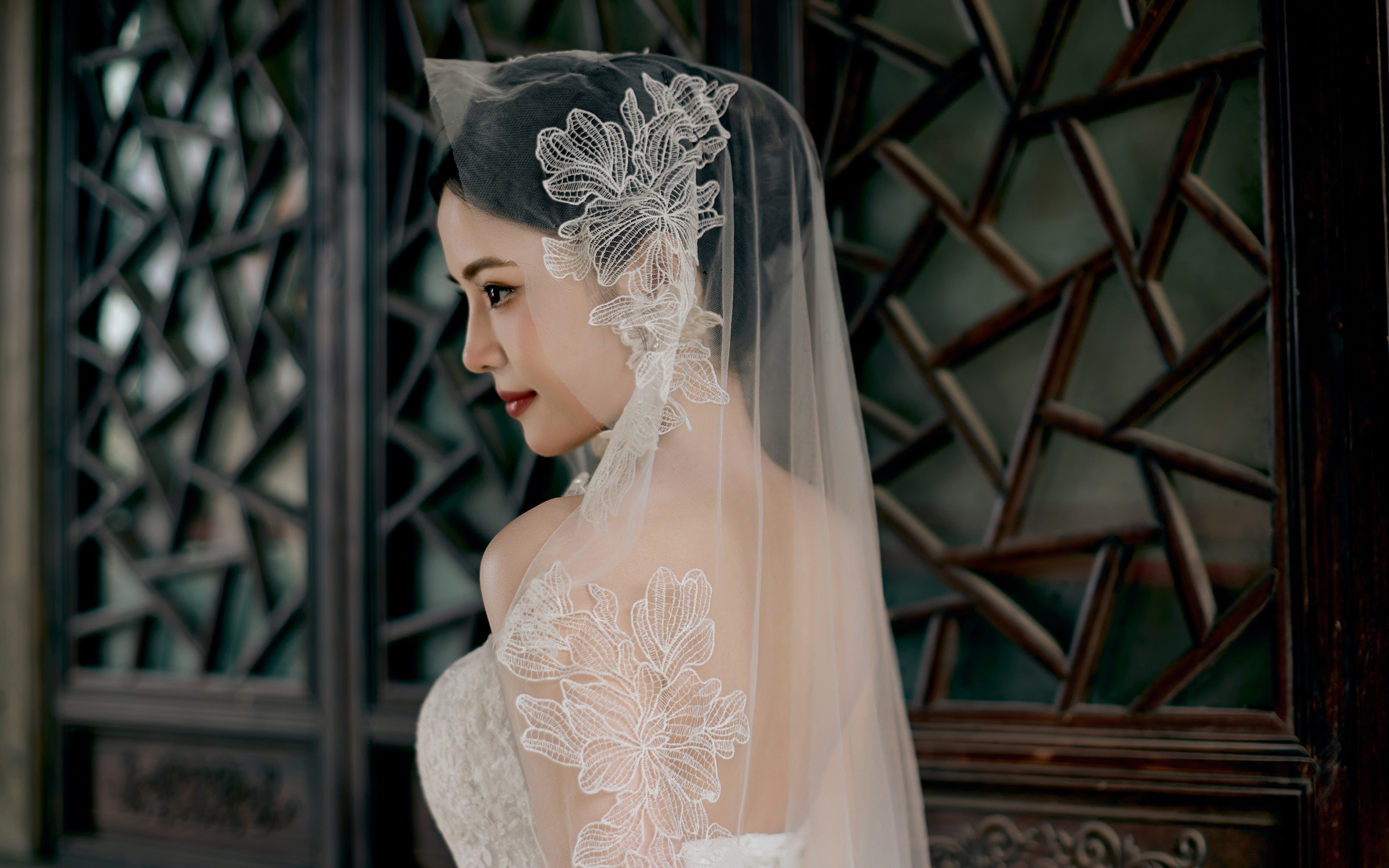客照｜园林婚纱照总是自带一股宁静禅意