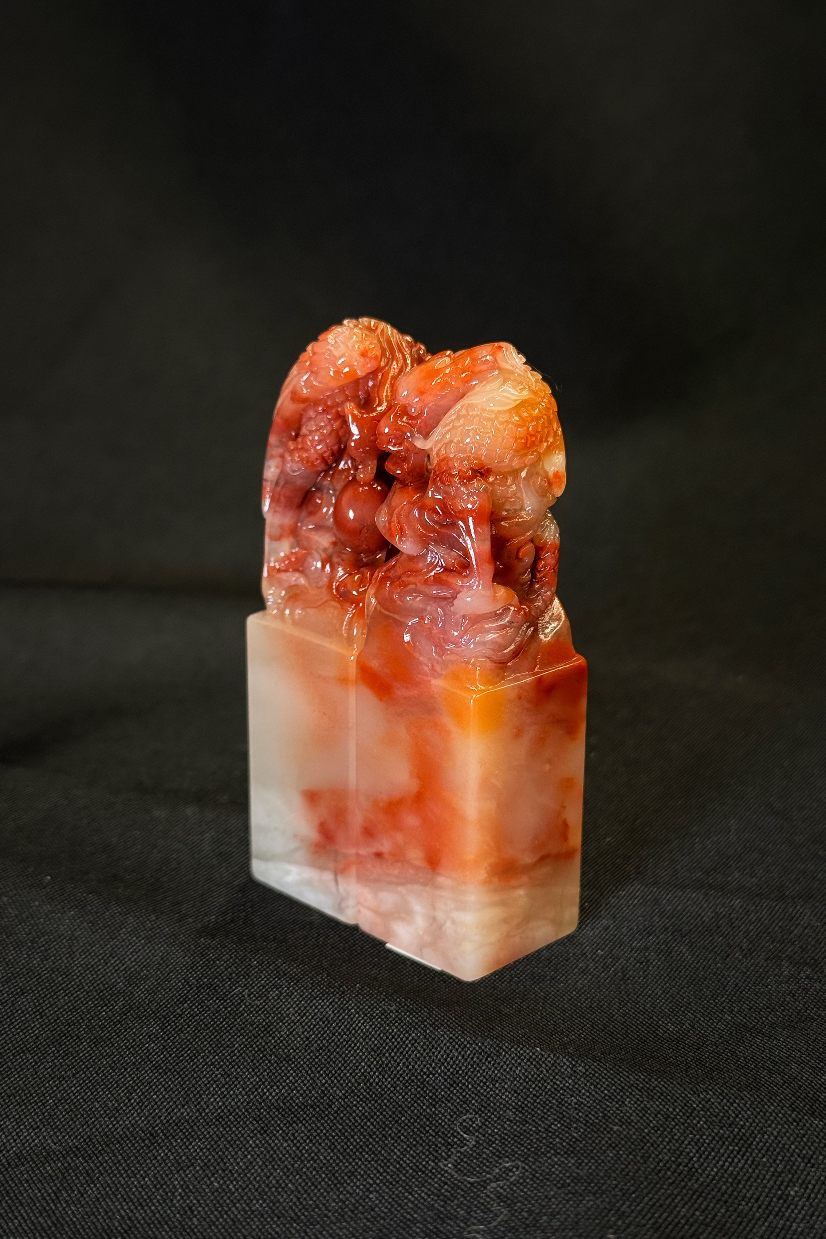 西泠印社 龙凤同心典藏对章方章2.5X2.5X8cm【定制商品不支持退换，7个工作日内发货】
