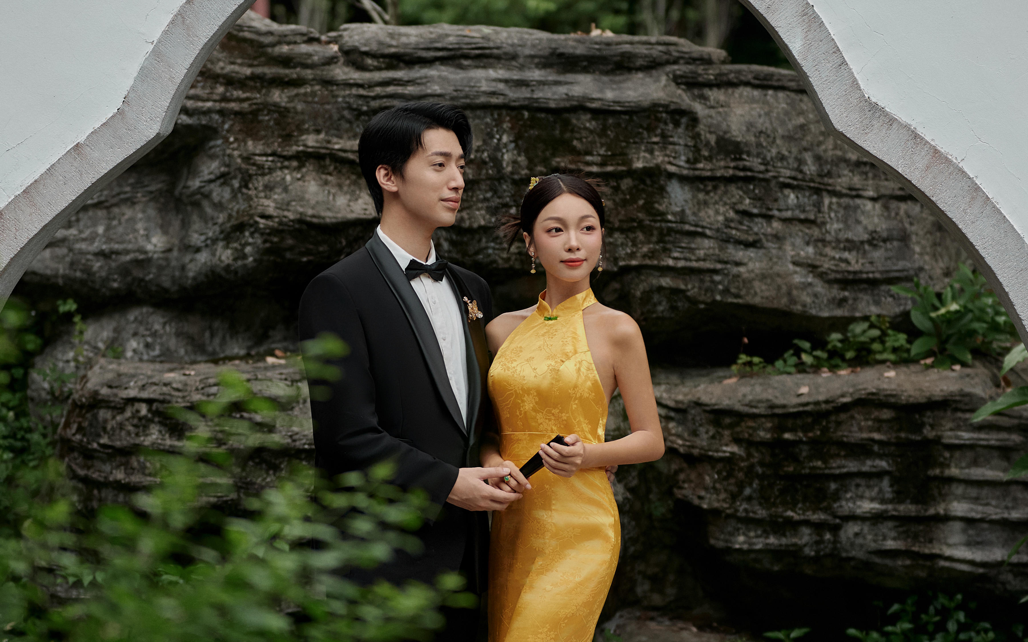 民国风旗袍 漫步在古色古香的园林 温婉可人~