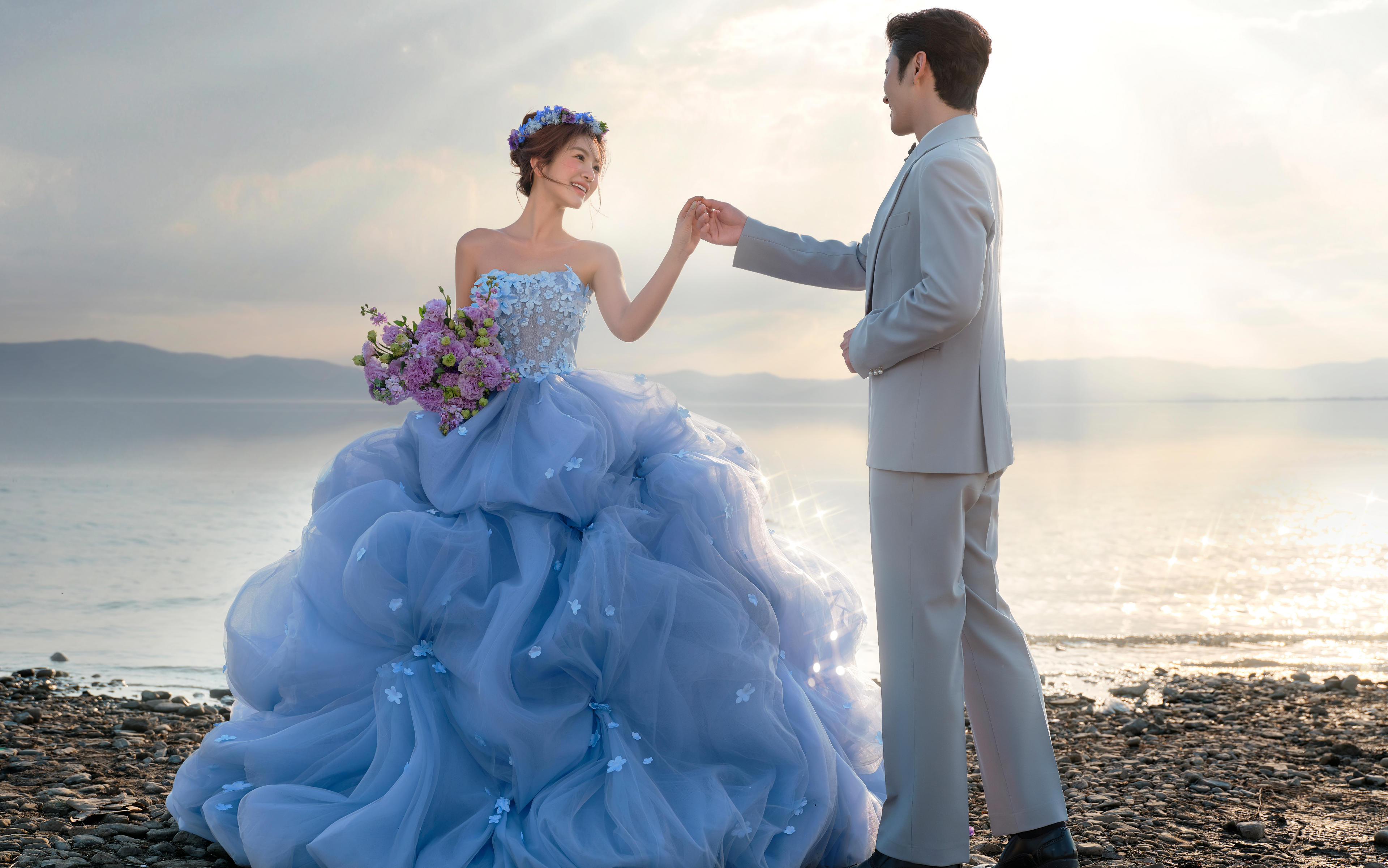 【法式印象】蓝色大海的传说🌊温柔又高级的婚纱照