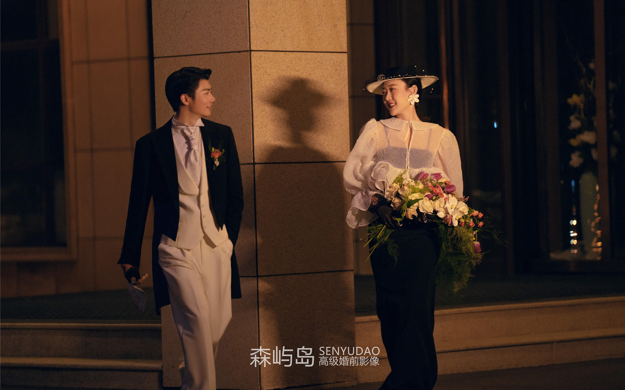 终于拍到了心心念念的法式夜景婚纱照