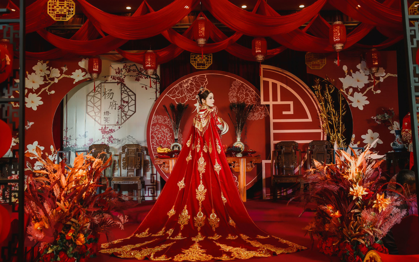 中式婚礼#十里红妆，凤冠霞披