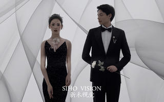 【新禾视觉】高级感十足的黑纱婚纱照