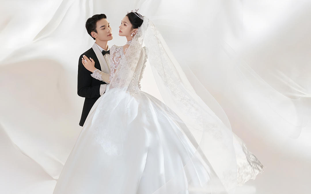 【西北龙摄影】韩式主纱水波纹仪式感婚纱照