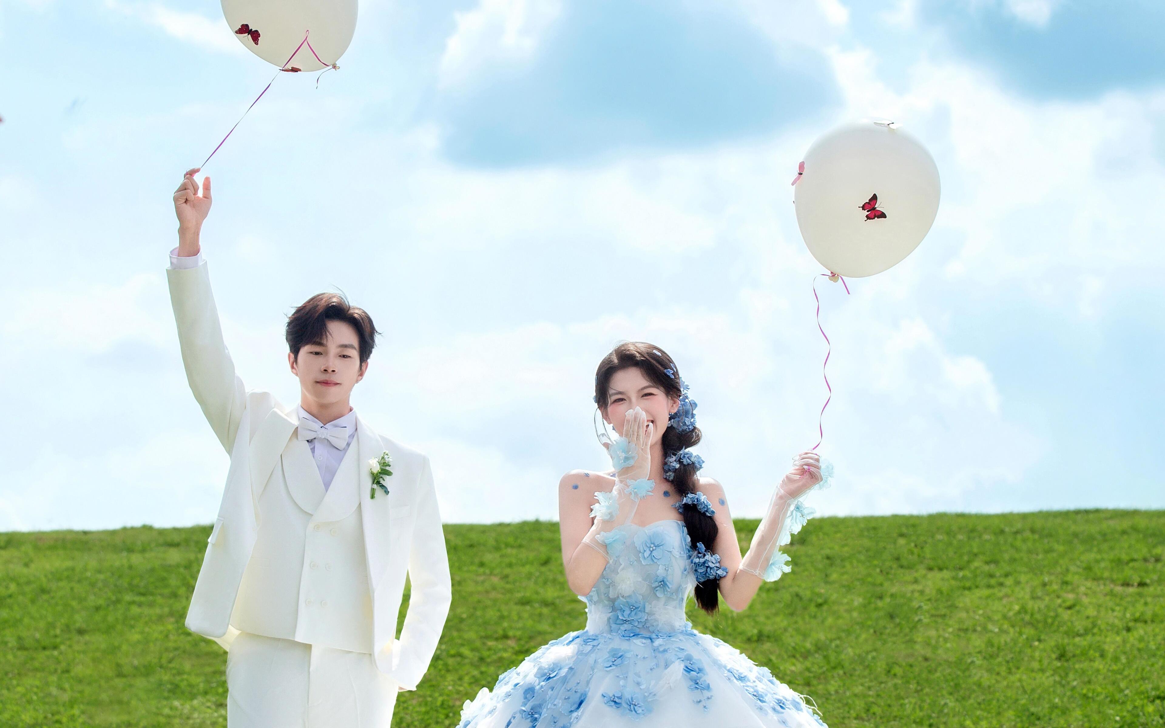 【草坪婚紗照 清新感狠狠拿捏】