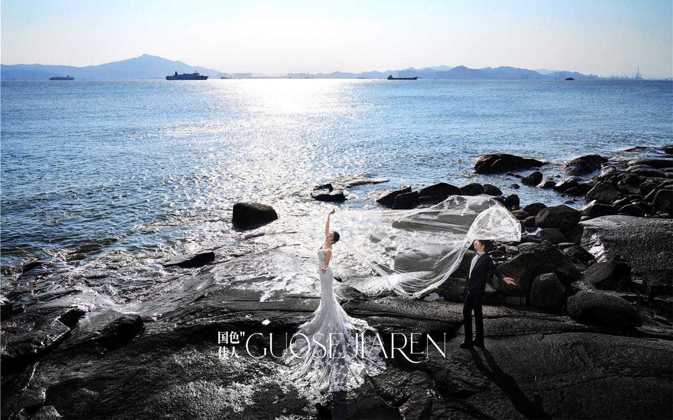 廈門婚紗照推薦礁石海景婚紗照??美到窒息