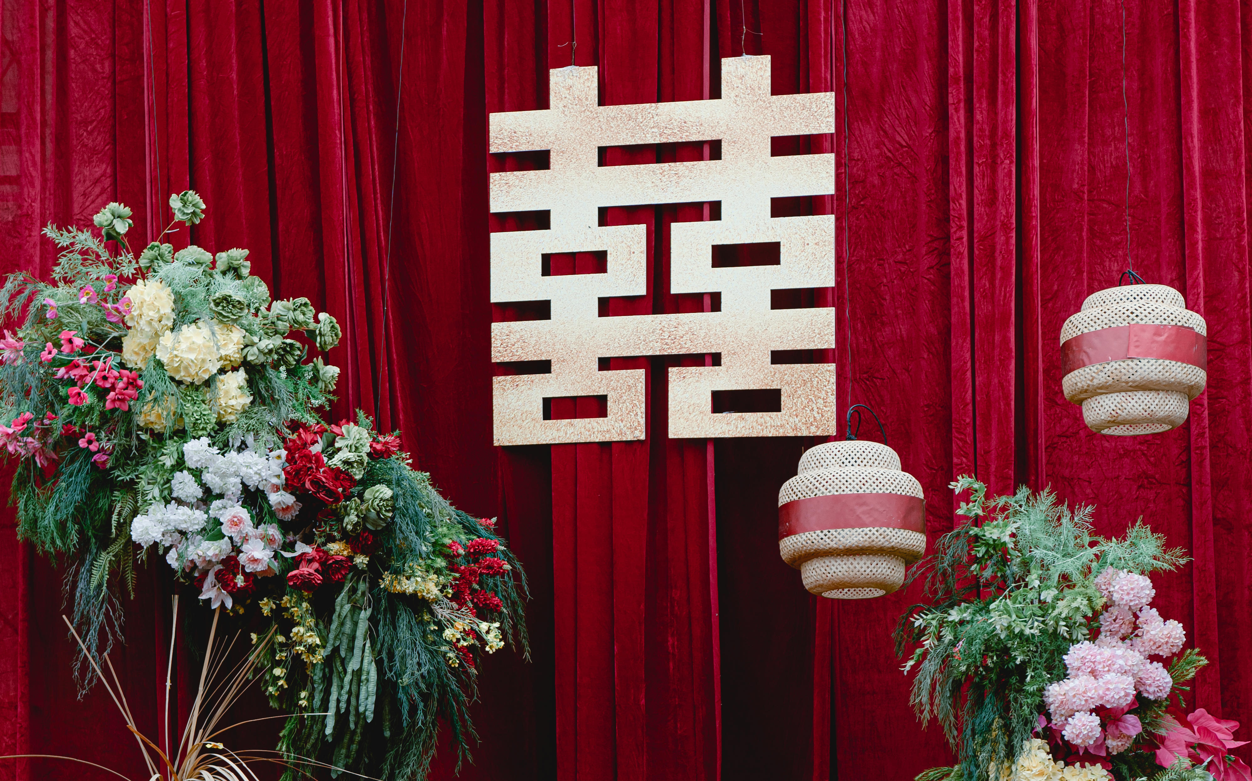 【花嫁婚禮】超出片的挑高婚禮背景布置農(nóng)村庭院婚禮
