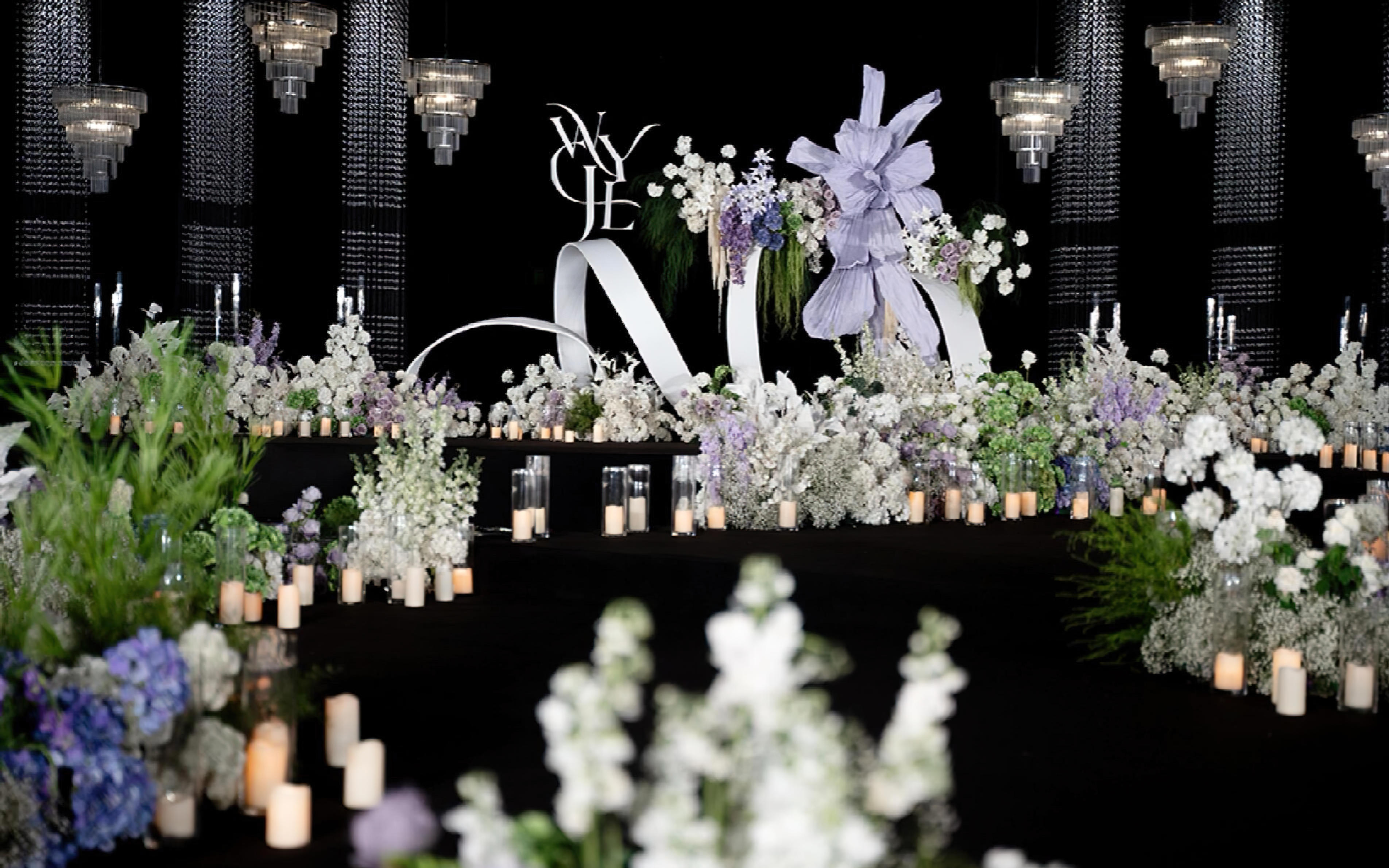 [景星门]白绿色韩式水晶婚礼