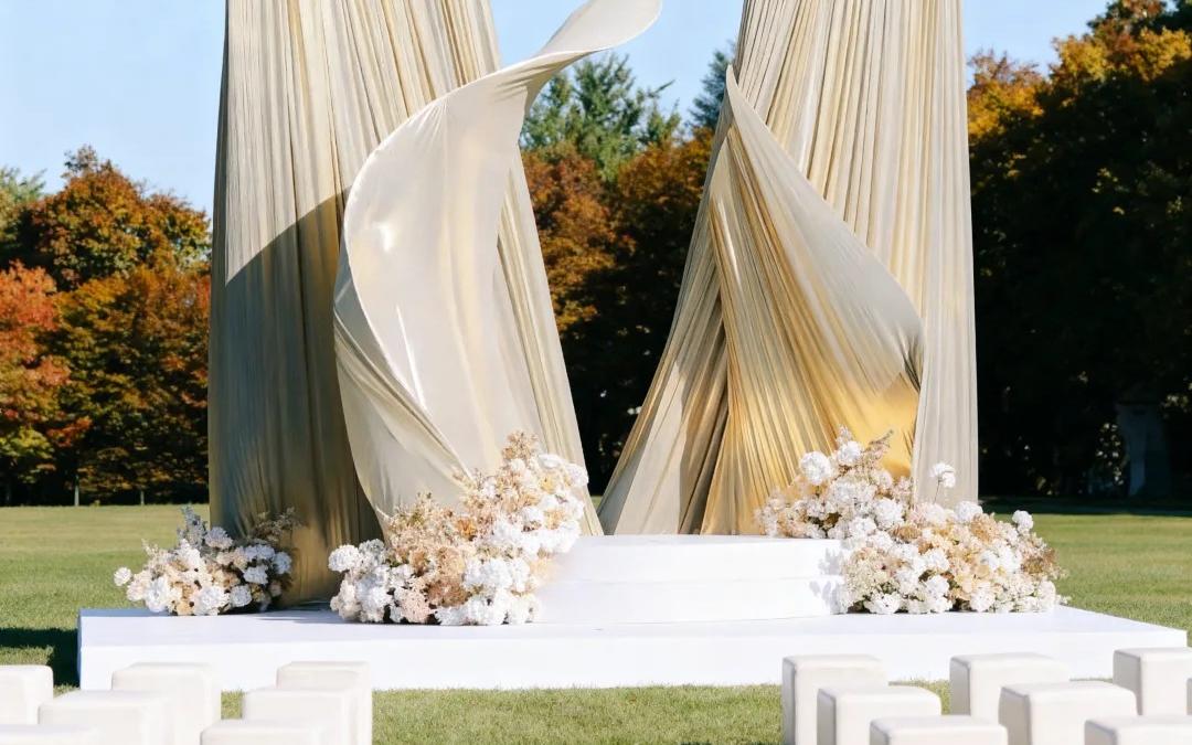 喜橙|奶油風(fēng)典雅戶外婚禮