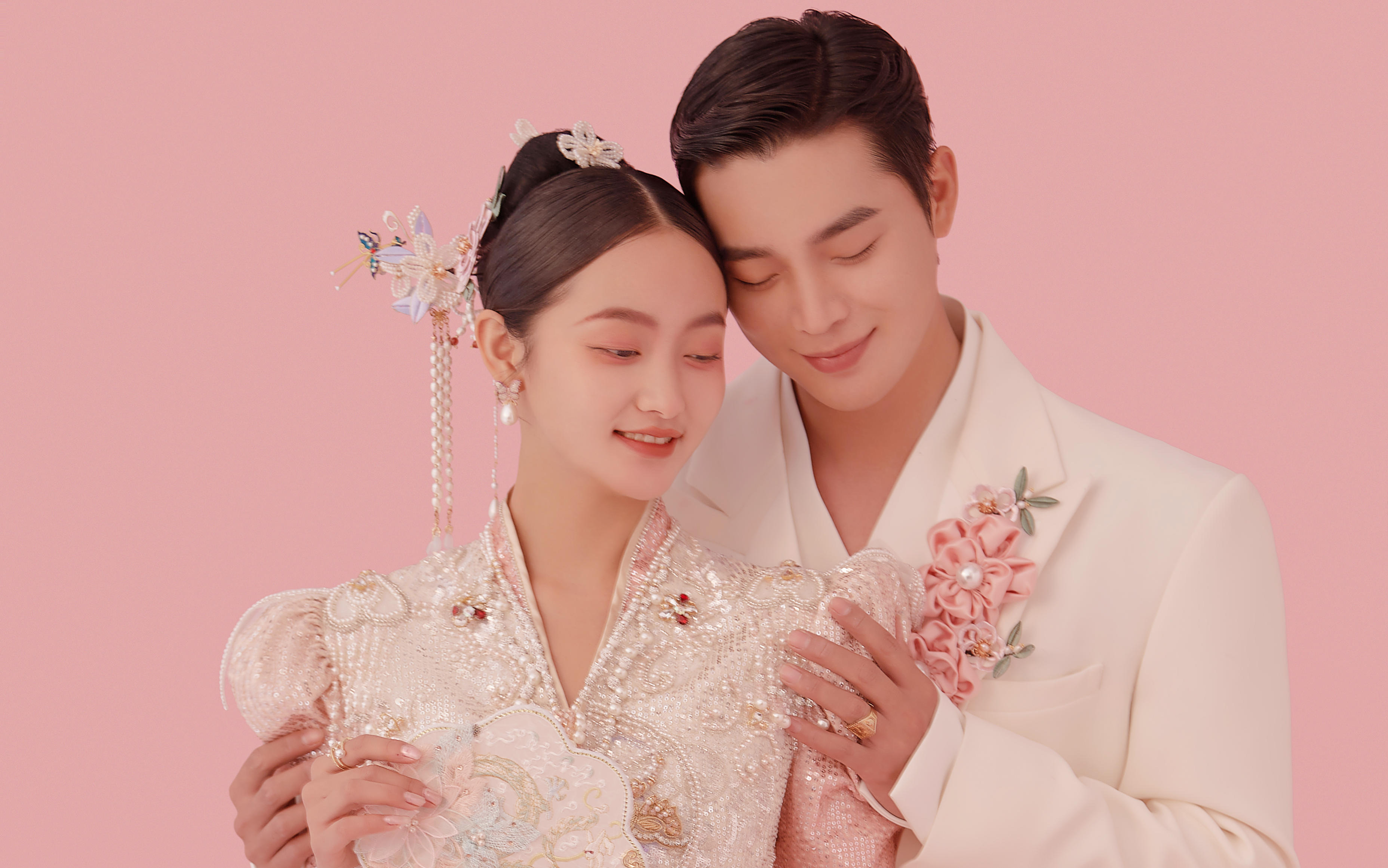 甜蜜高级的新中式婚纱照|惠州婚纱照！