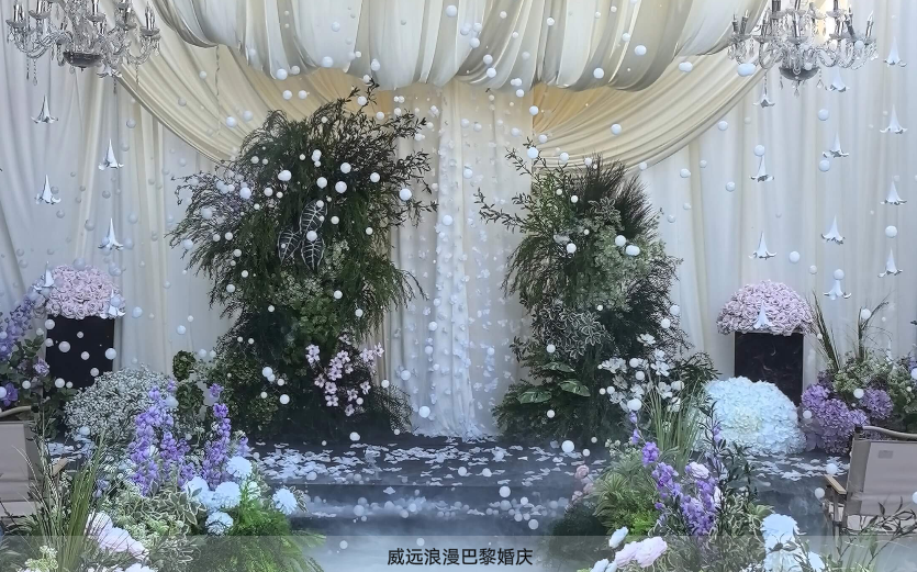 自然系浪漫泡泡韩系婚礼