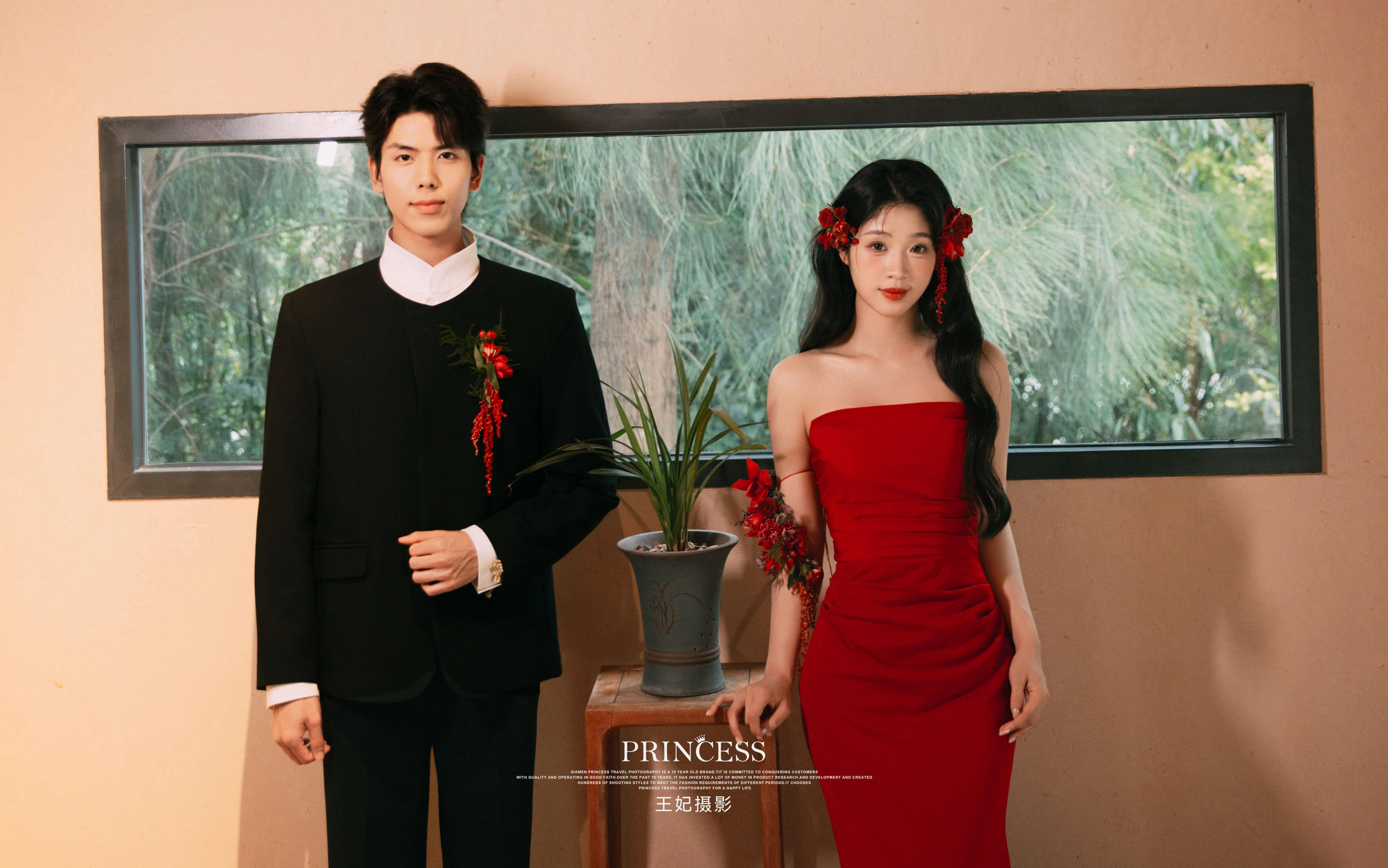 電影感新中式婚紗照