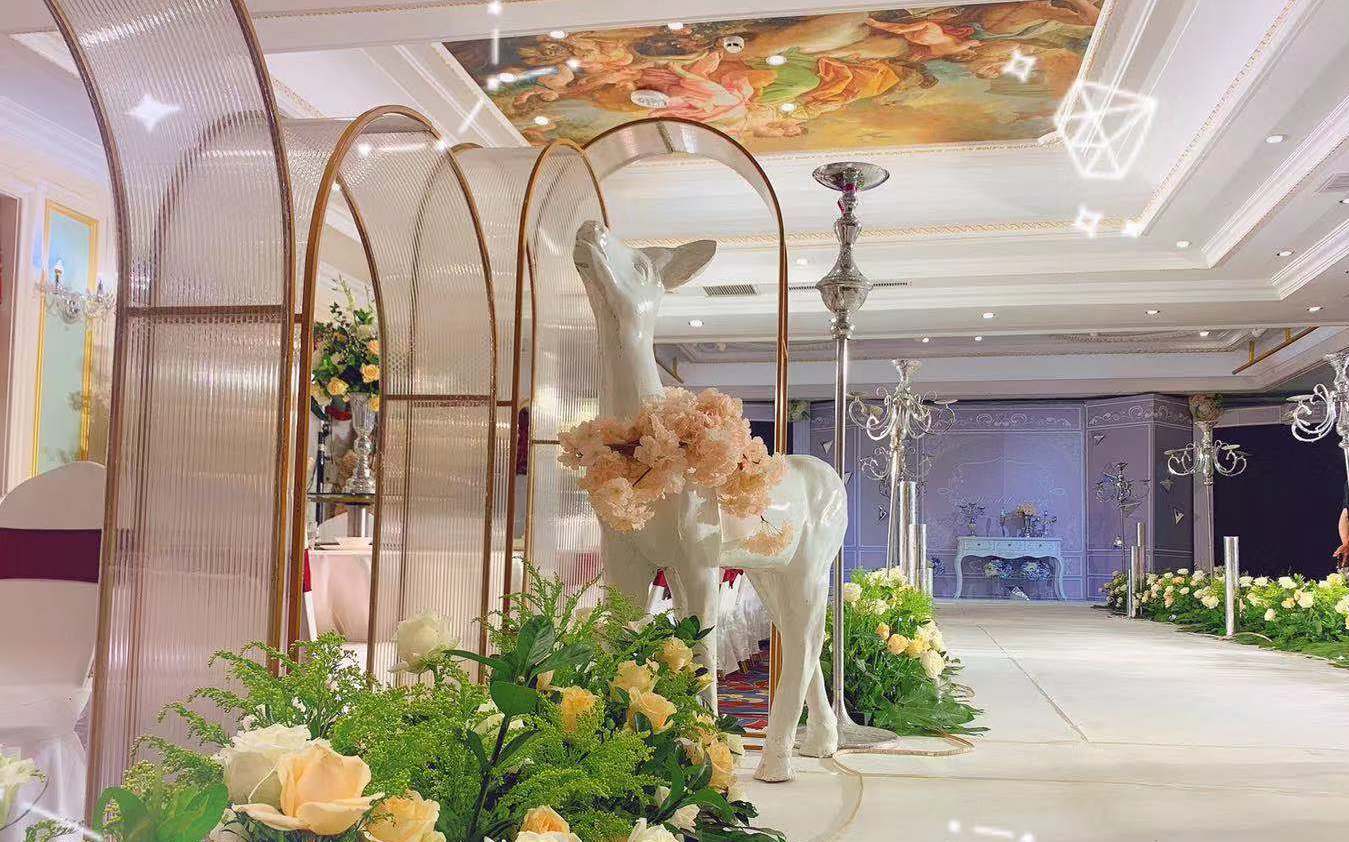 永村传媒科大酒店香槟白会场