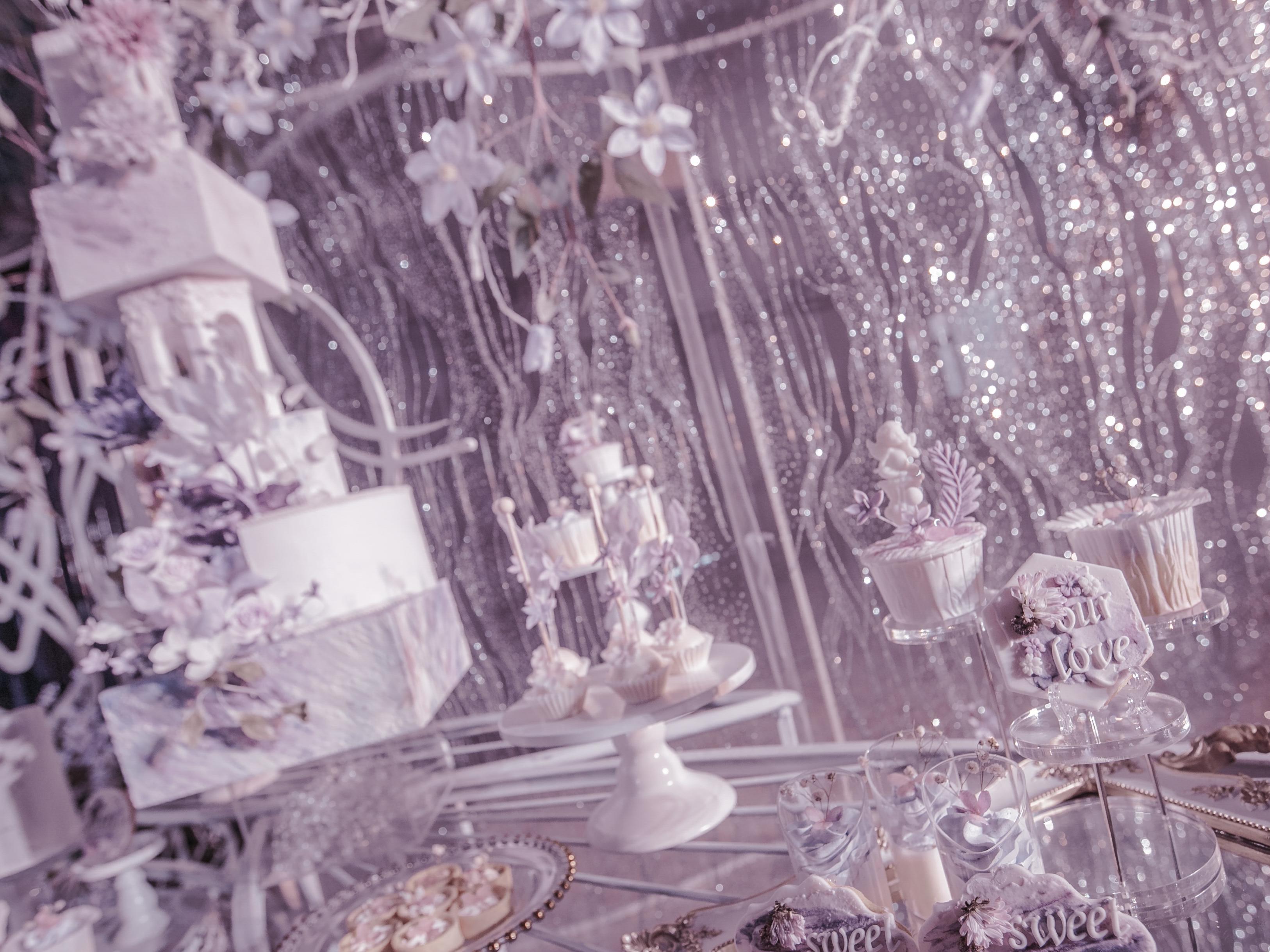 逢双案例《Cinderella》梦幻紫色婚礼