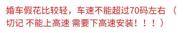 大 V 款主婚车 车头花全套装饰套装