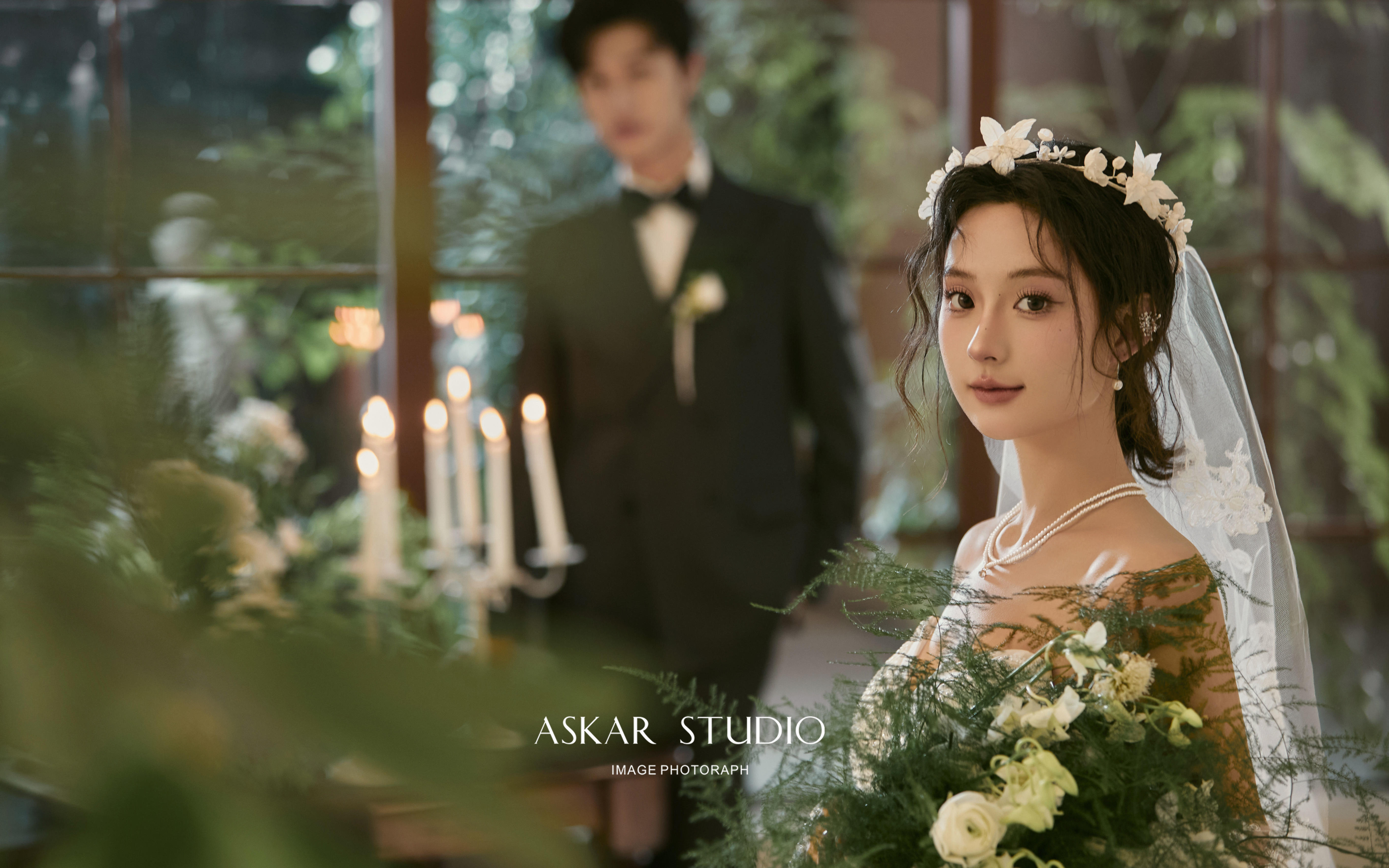 靠自己审美拍的韩系ins婚纱照🧚甜妹