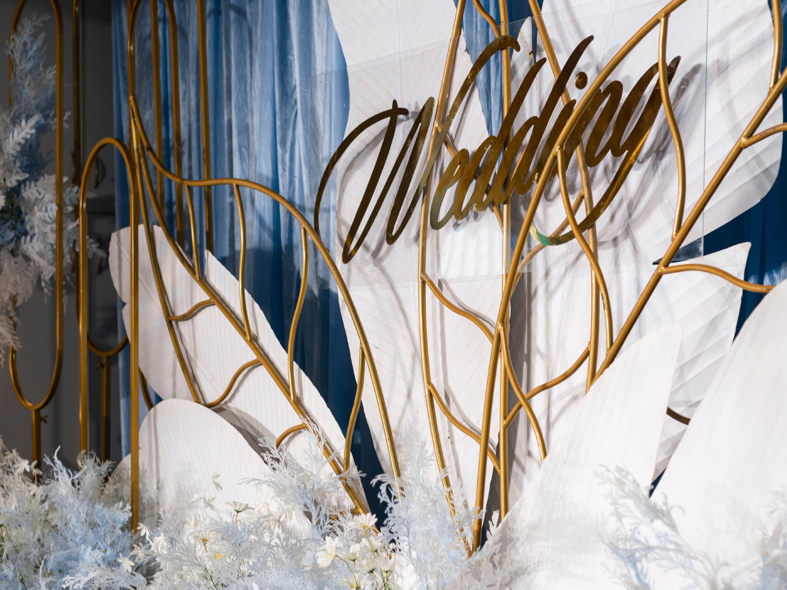 梦幻蓝色系婚礼 包含四大金刚