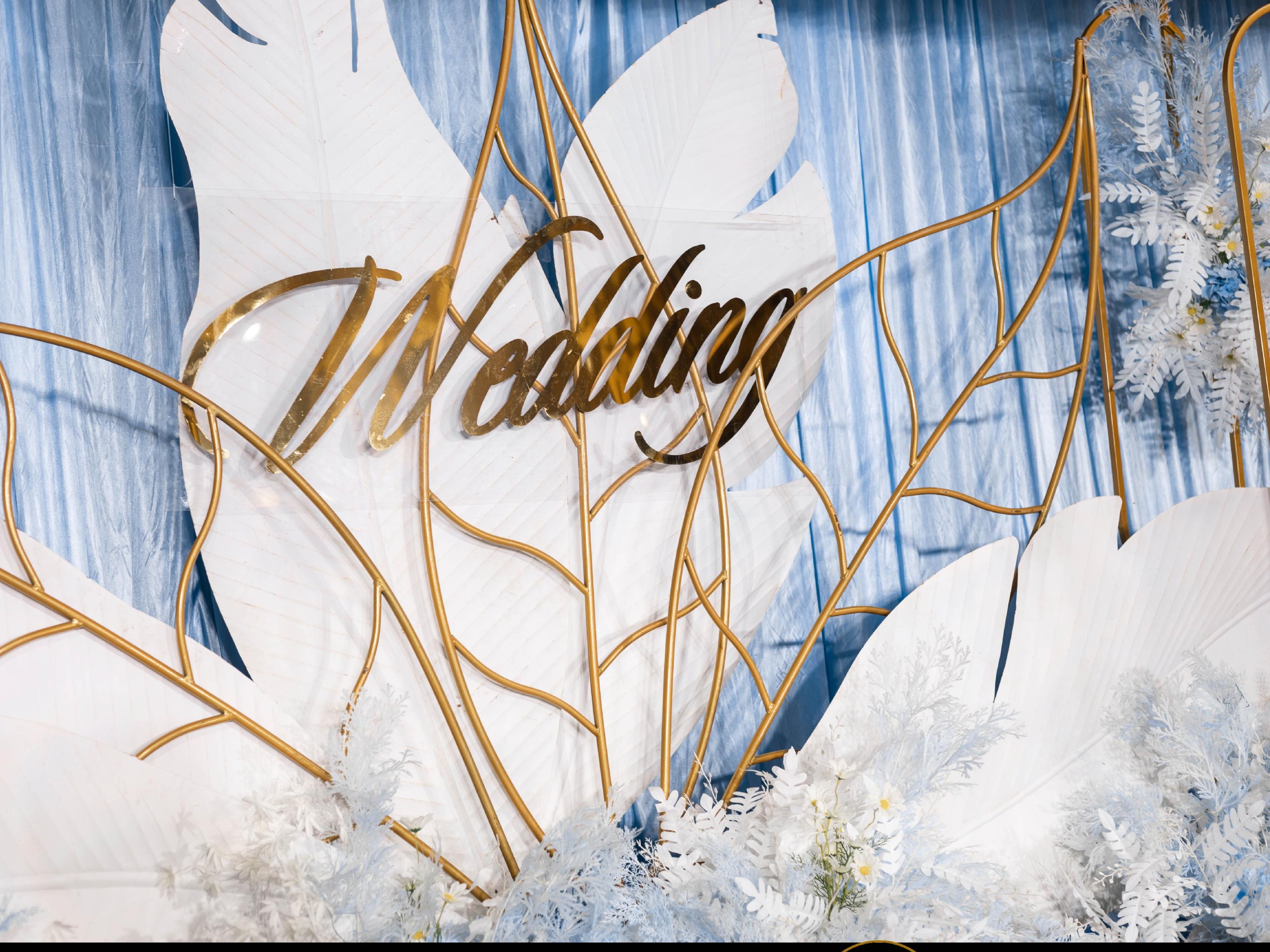 梦幻蓝色系婚礼 包含四大金刚