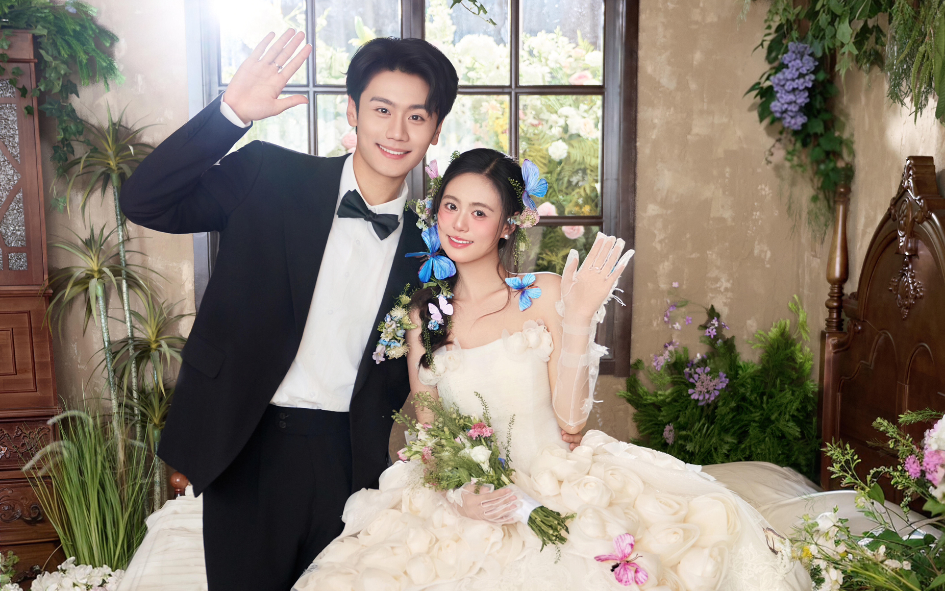 超梦幻的蝴蝶公主婚纱照｜终于拍到了