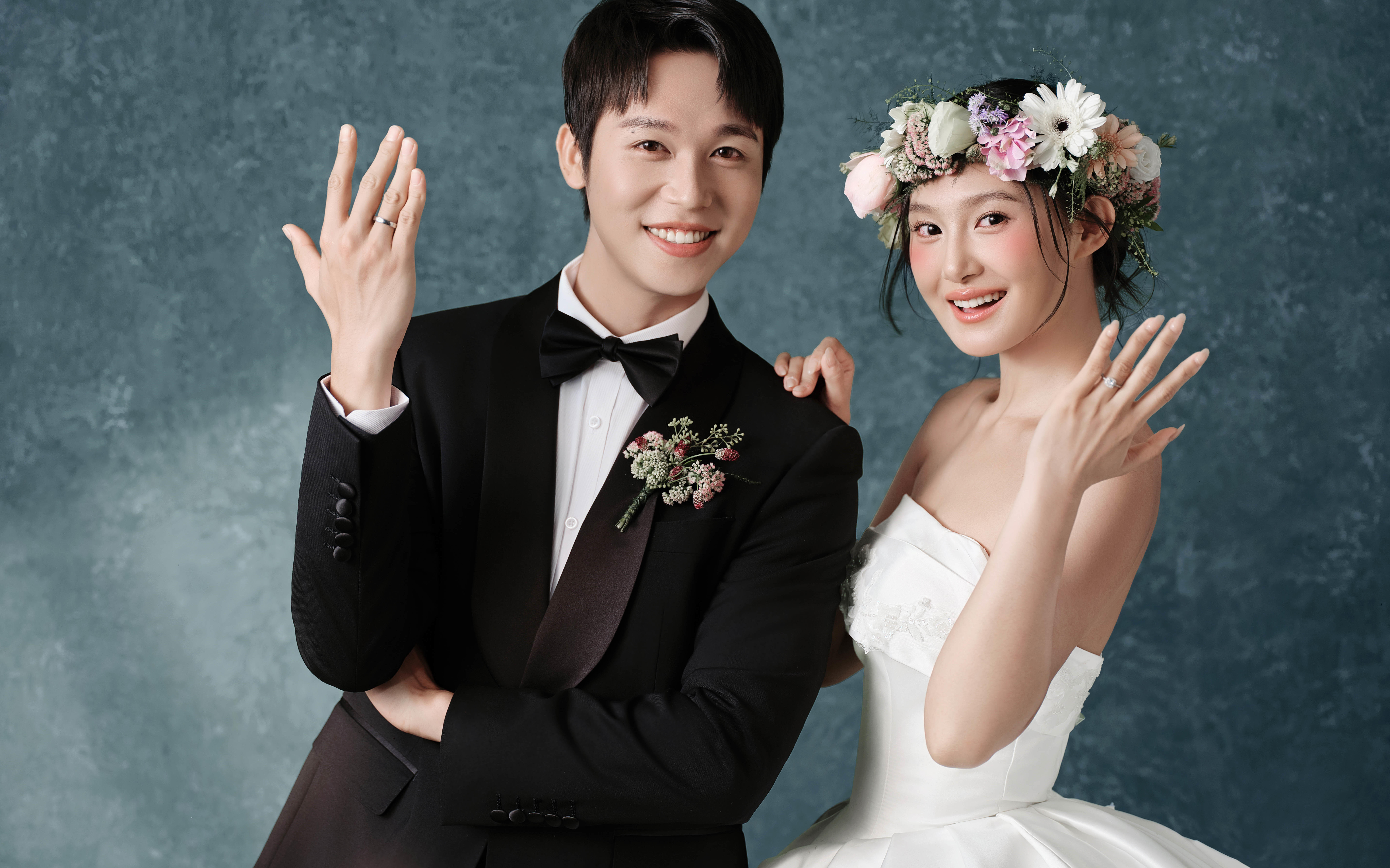 唇畔含笑/美到心坎油画质感韩式婚纱照