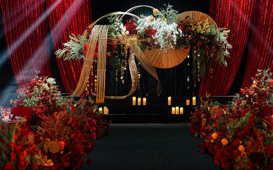 MEMO美慕|紅色小眾布?；槎Y婚禮