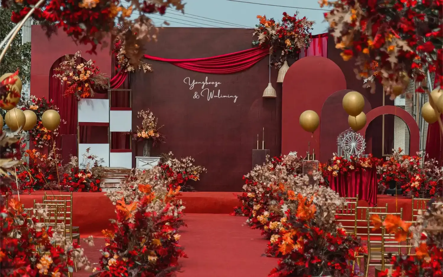 簡約紅調(diào)婚禮，優(yōu)雅而不失溫情