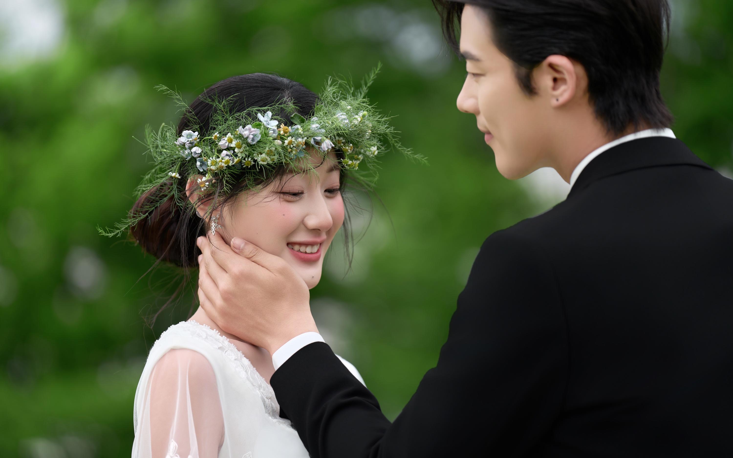 【小森林】氧气感爆棚的花环森系婚纱照