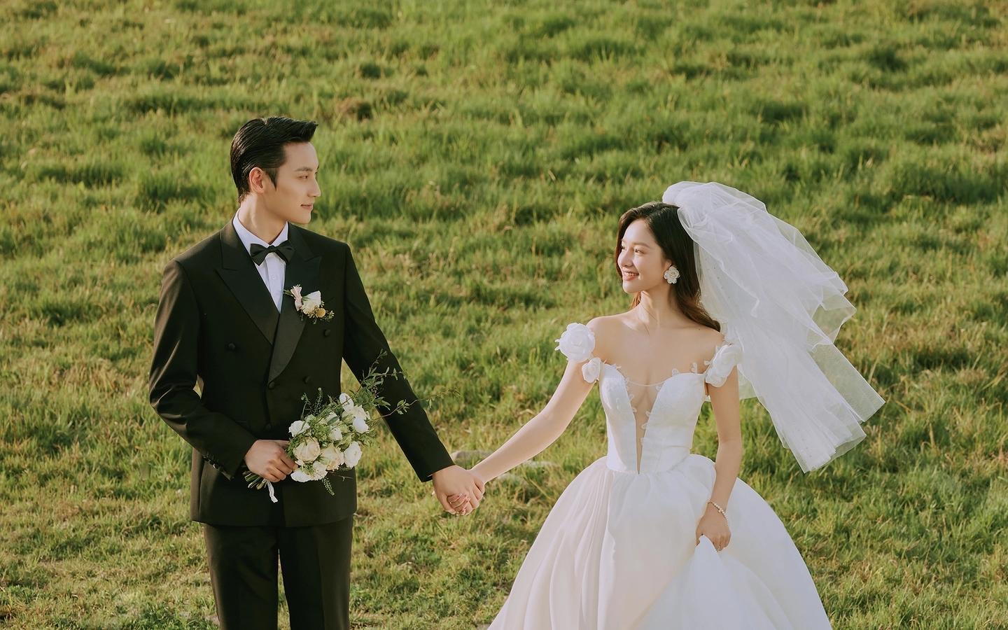 【暮椿夏】公主请拍‼仪式感清新森系🍃草坪婚纱照