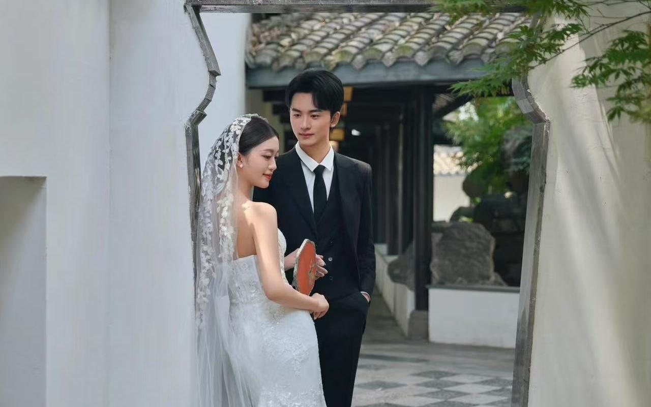 园林婚纱照