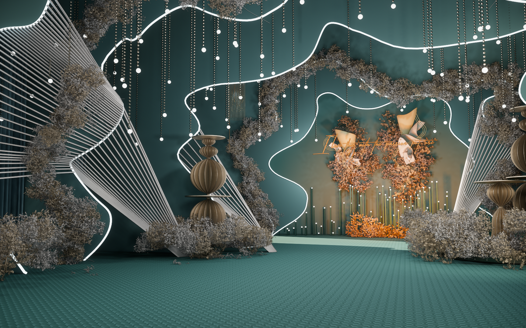 『常州焯燃婚礼』轻奢爱情城堡经典蓝绿配色