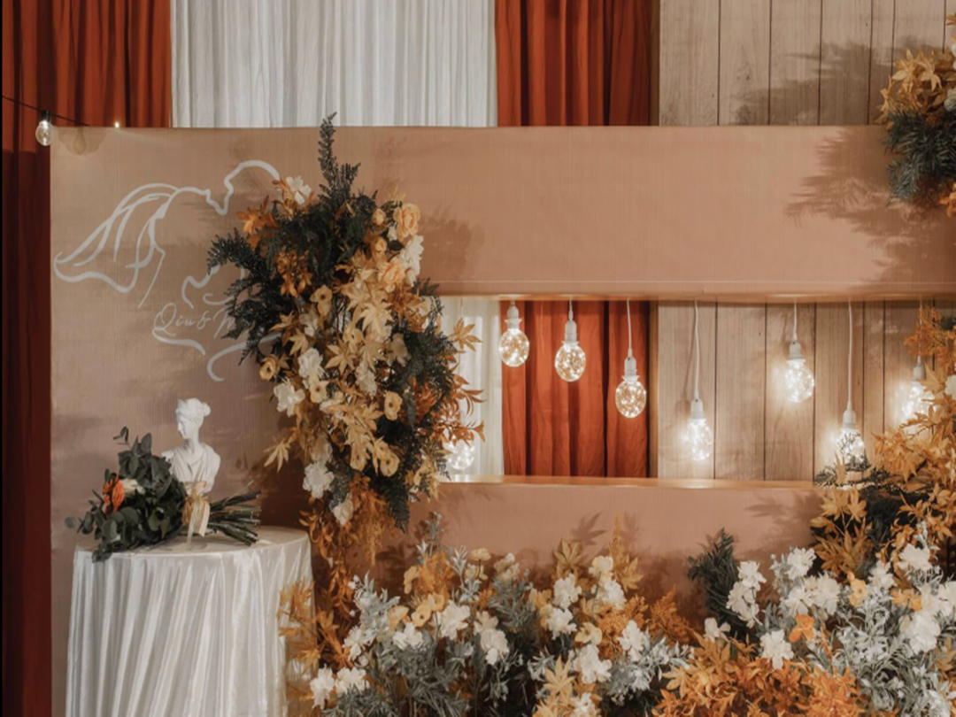 【滕州久久婚庆】2021款小场地小预算橙咖色婚礼