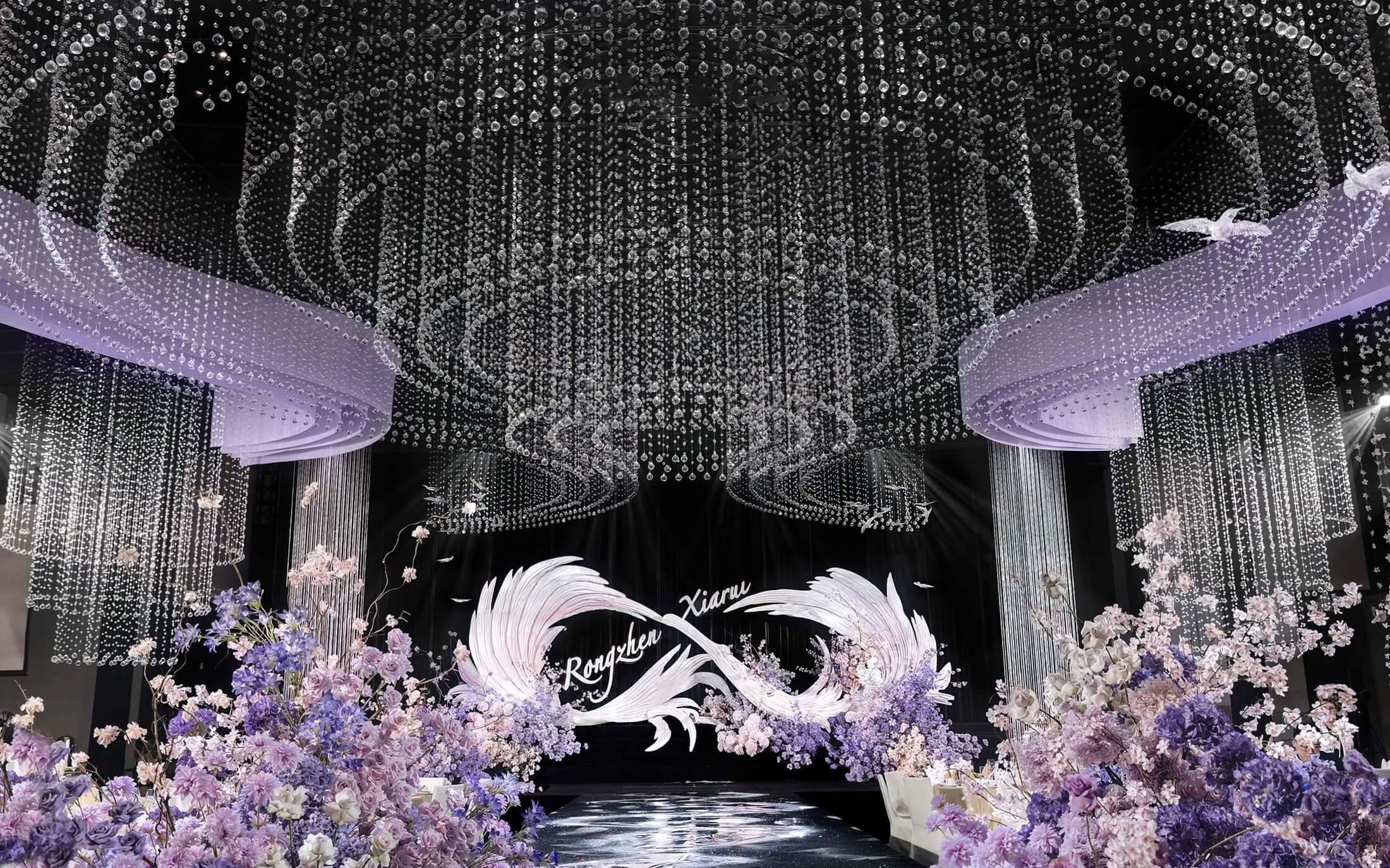 紫色浪漫西式轻奢婚礼