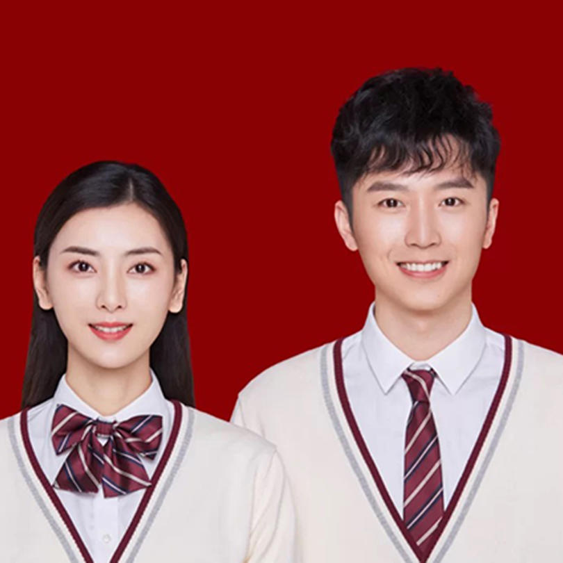 结婚证件照+化妆+服装+精修+立等可取2寸四张
