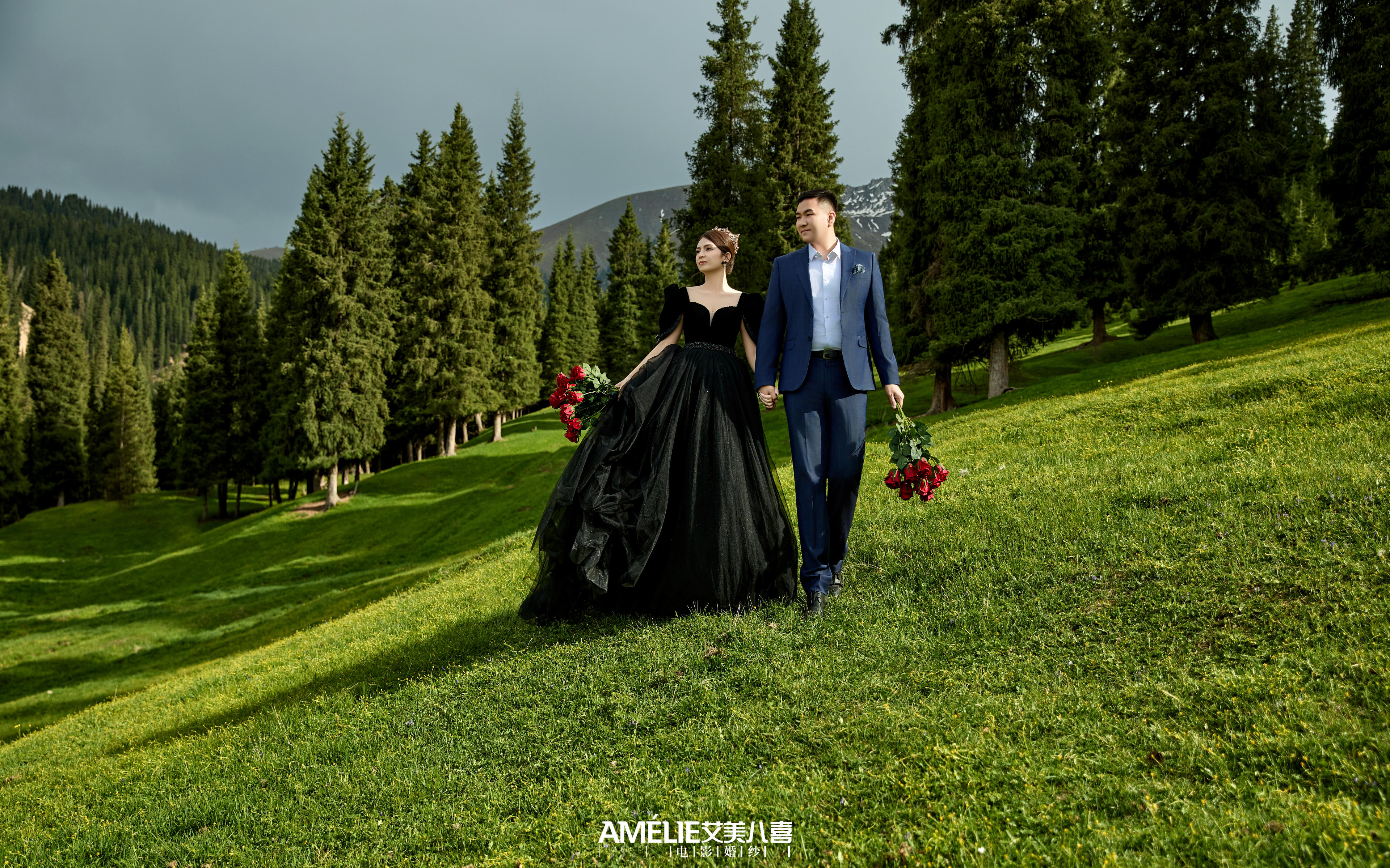 南山墨纱！赫本玫瑰吻峰峦🖤🌹⛰️