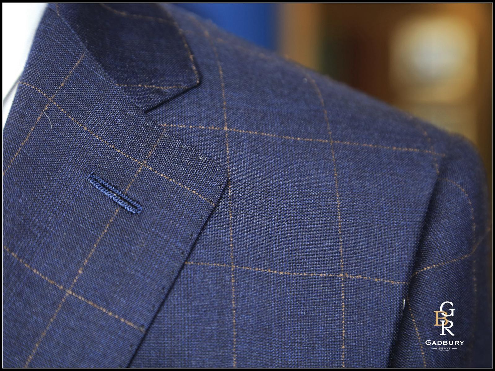 【永恒系列】沉稳咖格纹全羊毛面料套西