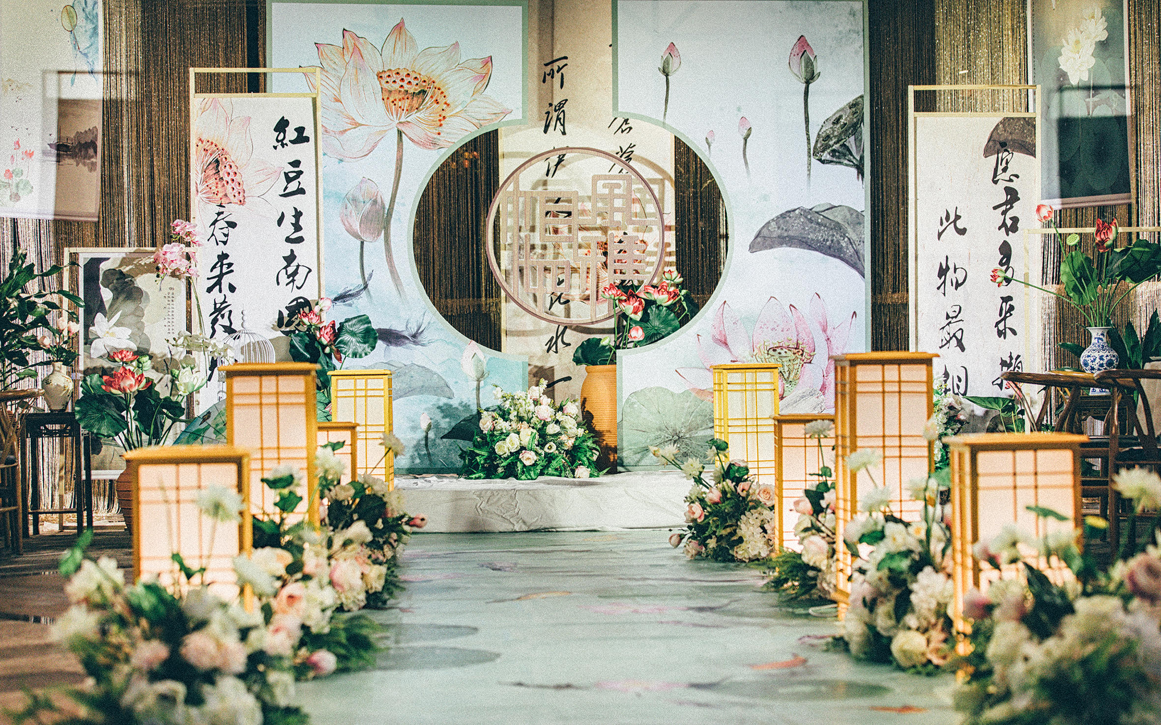 人气UP!免费策划 新中式【印象水墨】小清新婚礼