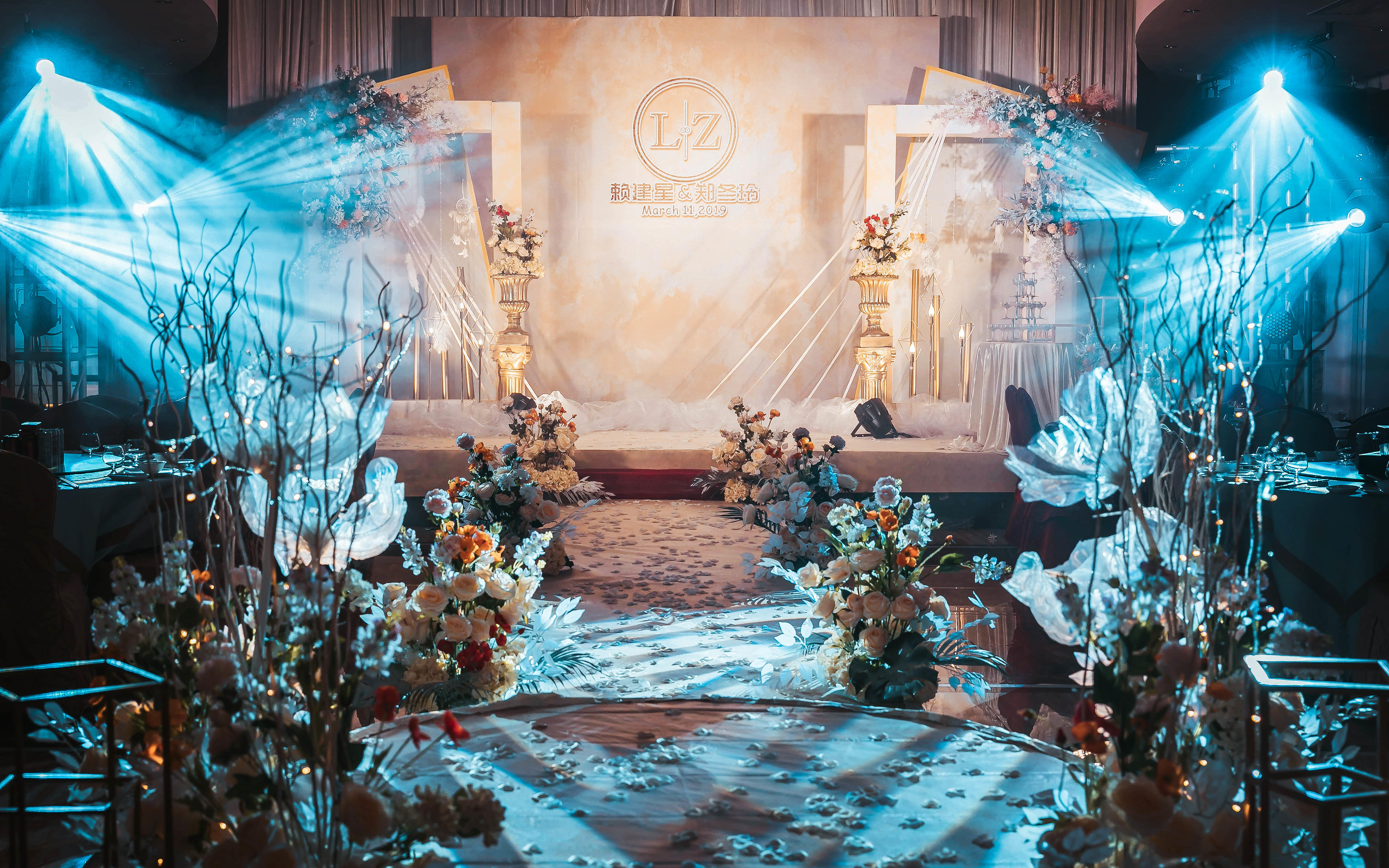 赖先生和他的邻居郑小姐| 高雅香槟色婚礼