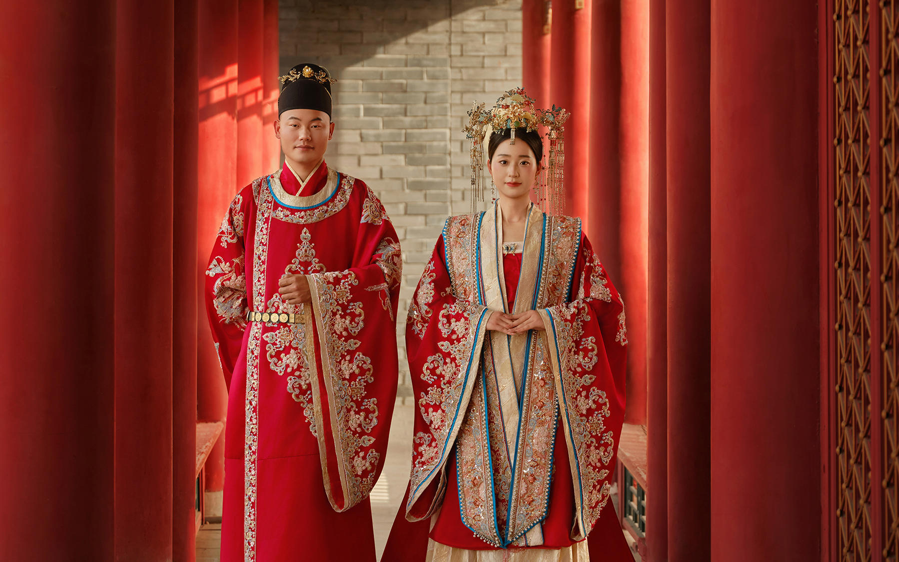 國(guó)風(fēng)之美 駐馬店皇家驛站明制漢服婚紗照