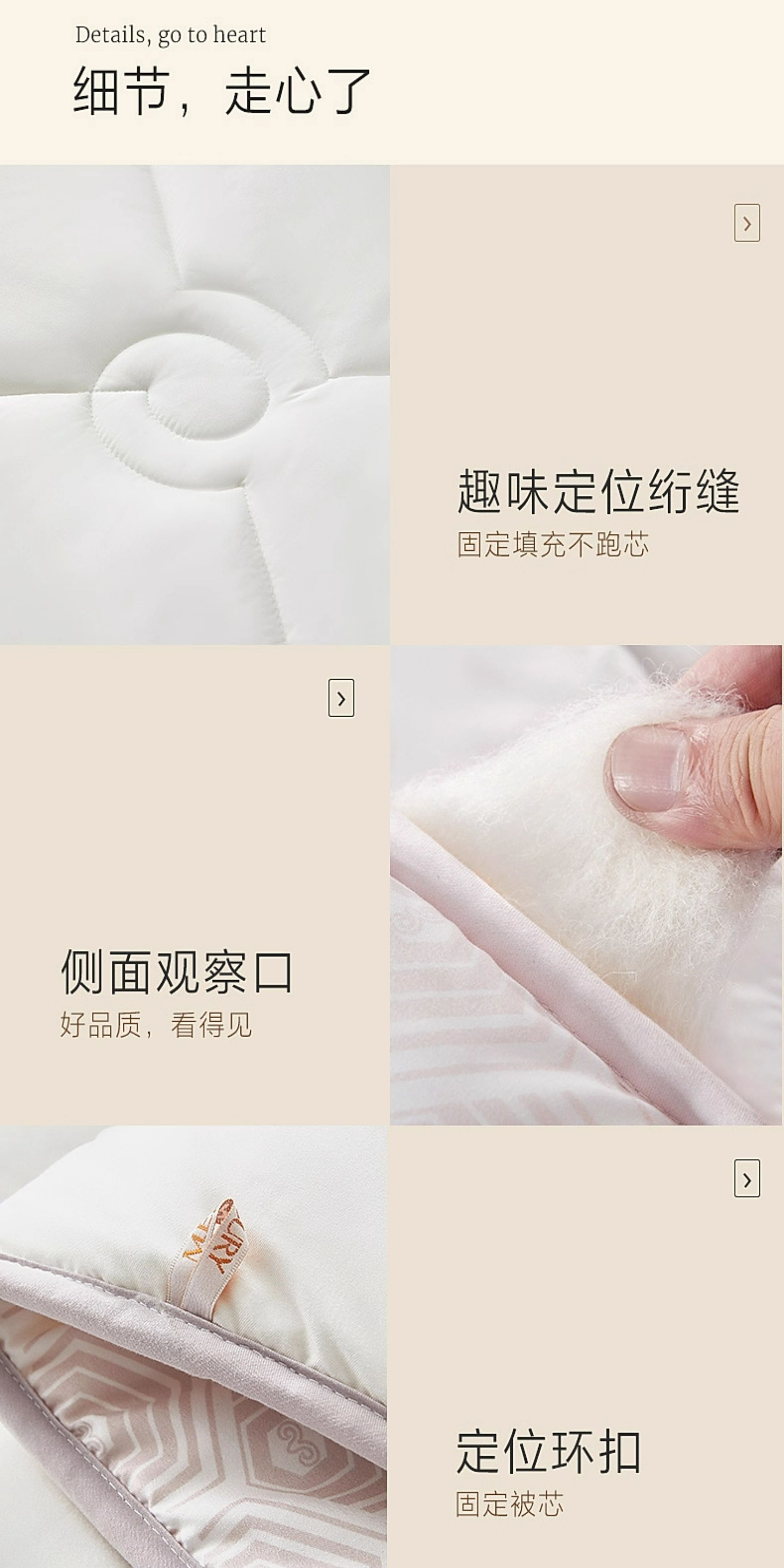 【水星家纺】100%澳洲羊毛四季被A类抑菌春秋被子保暖羊毛被芯