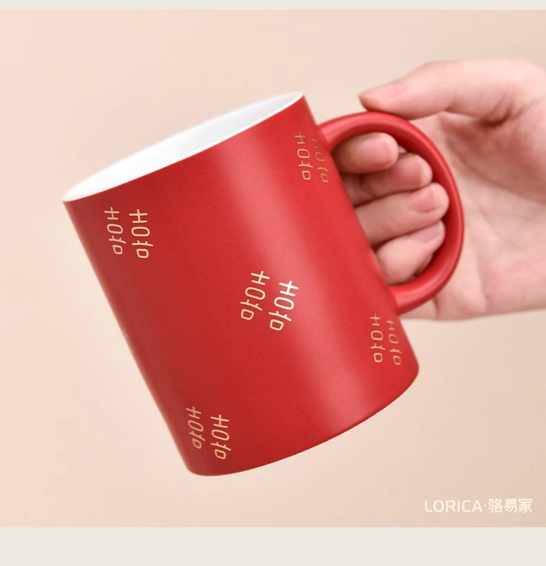 骆易家「德化陶瓷」漱口杯杯子牙刷杯女方陪嫁洗漱用品