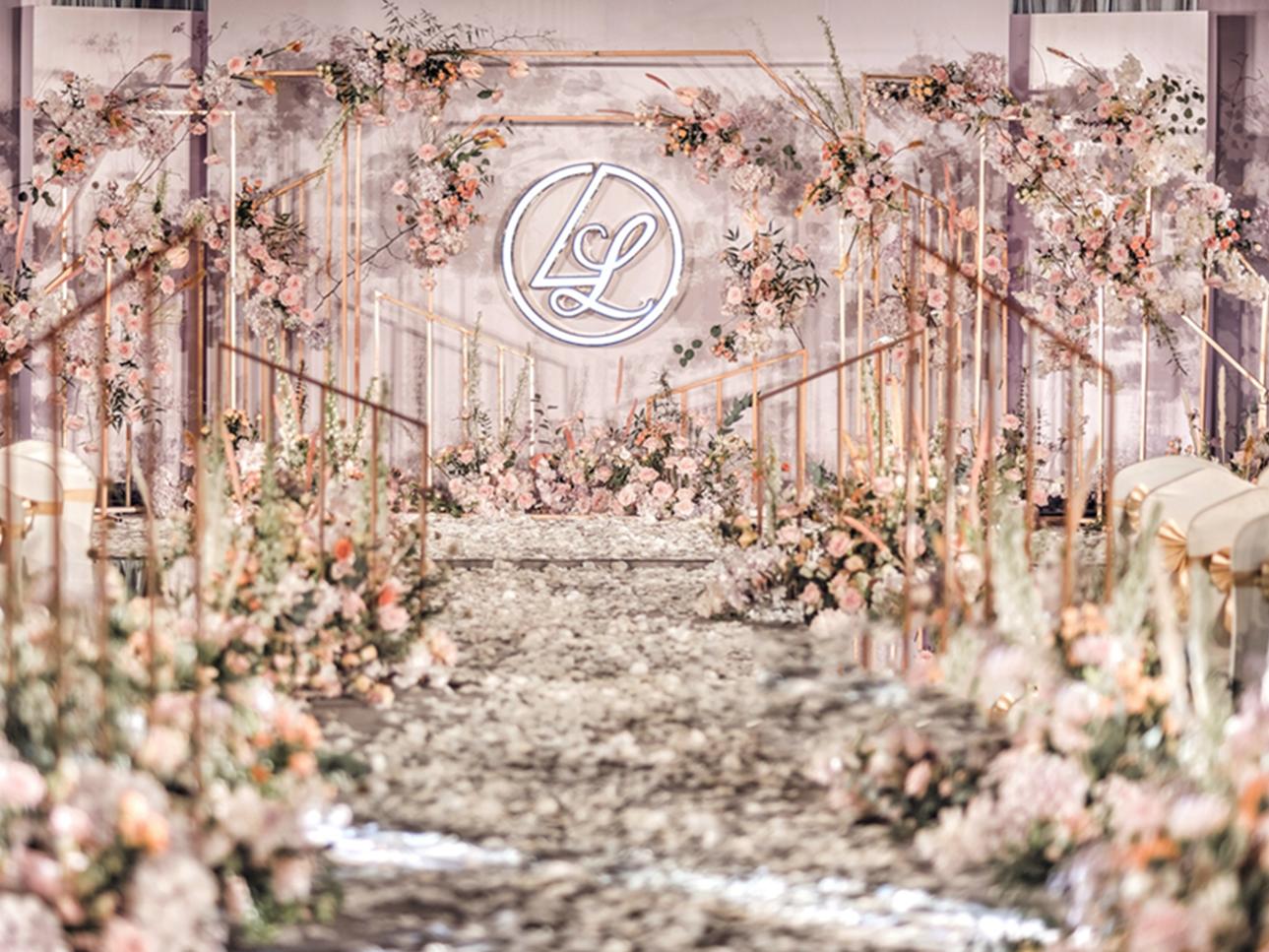 2021超值香槟色主题婚礼布置策划（含四大金刚）