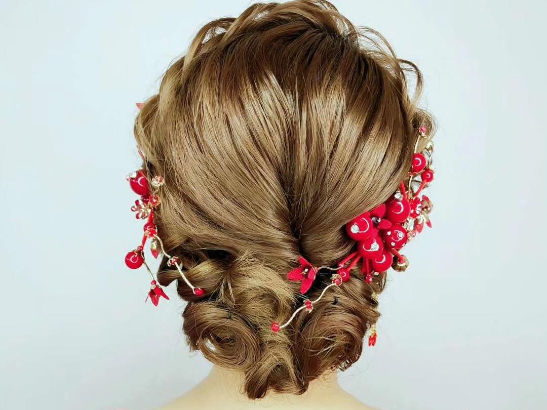 高级档全程跟妆3造型唯美简约妆容