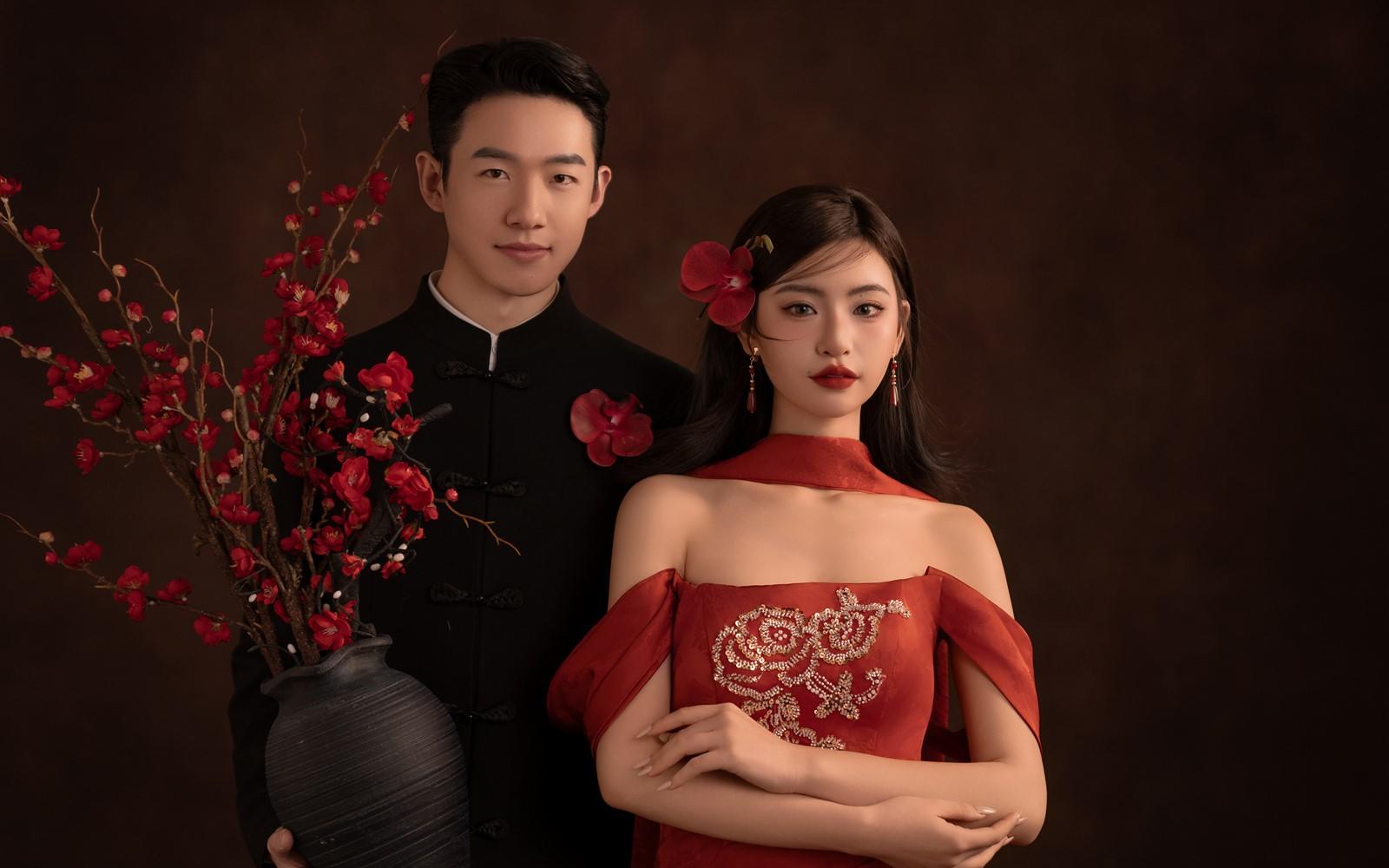 被长辈夸爆的中式复古婚纱照🏮太美啦